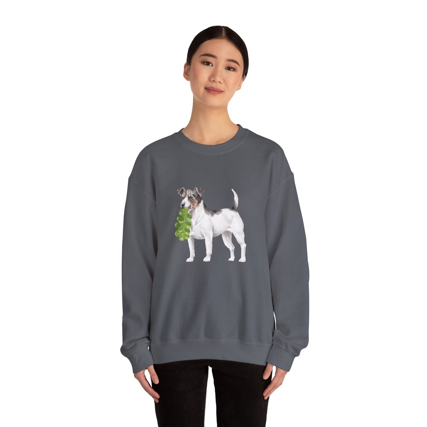 Jack Russell with Brussels RHYMES THYME Sweatshirt