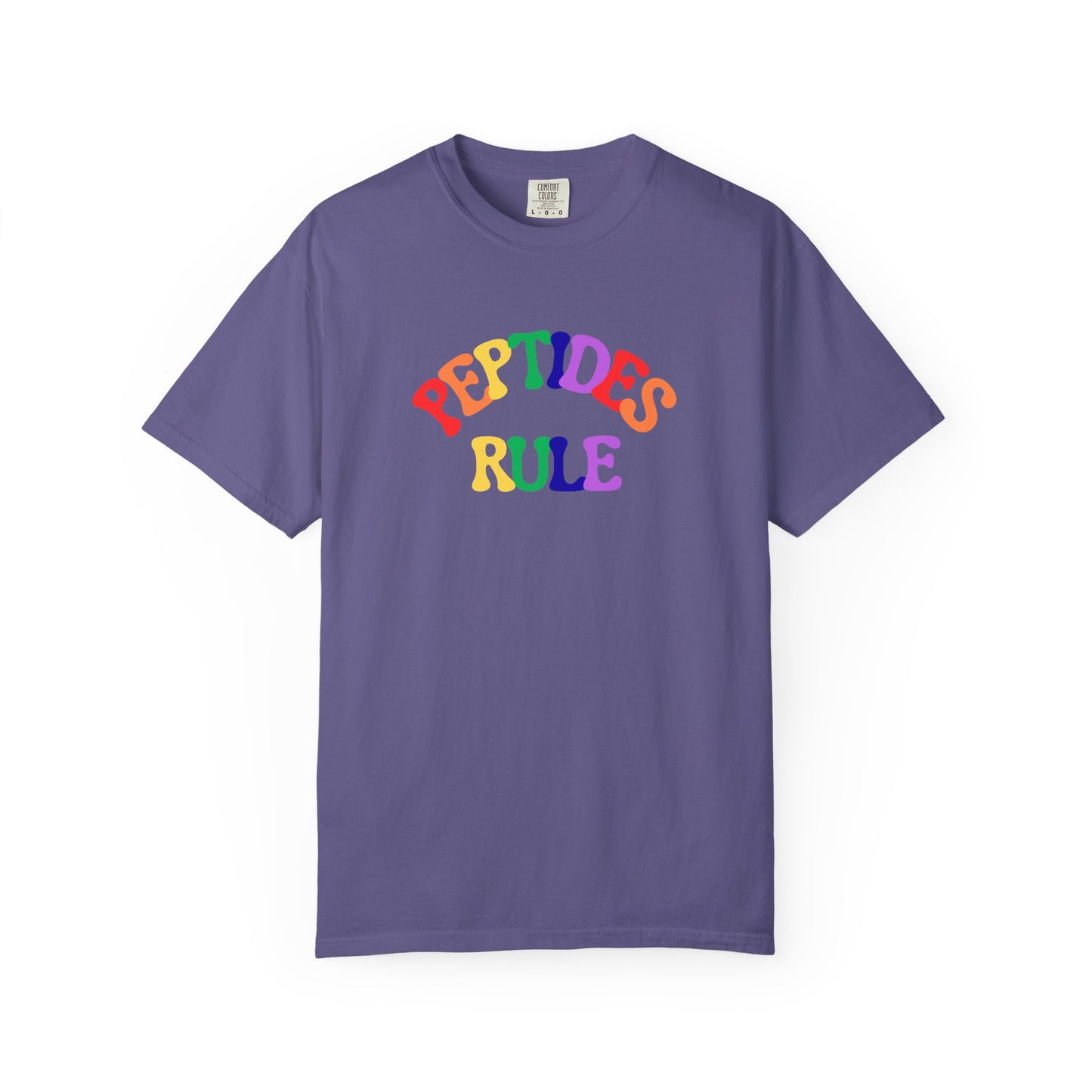 Peptides Rule T-Shirt — Colorful Retro T-Shirt