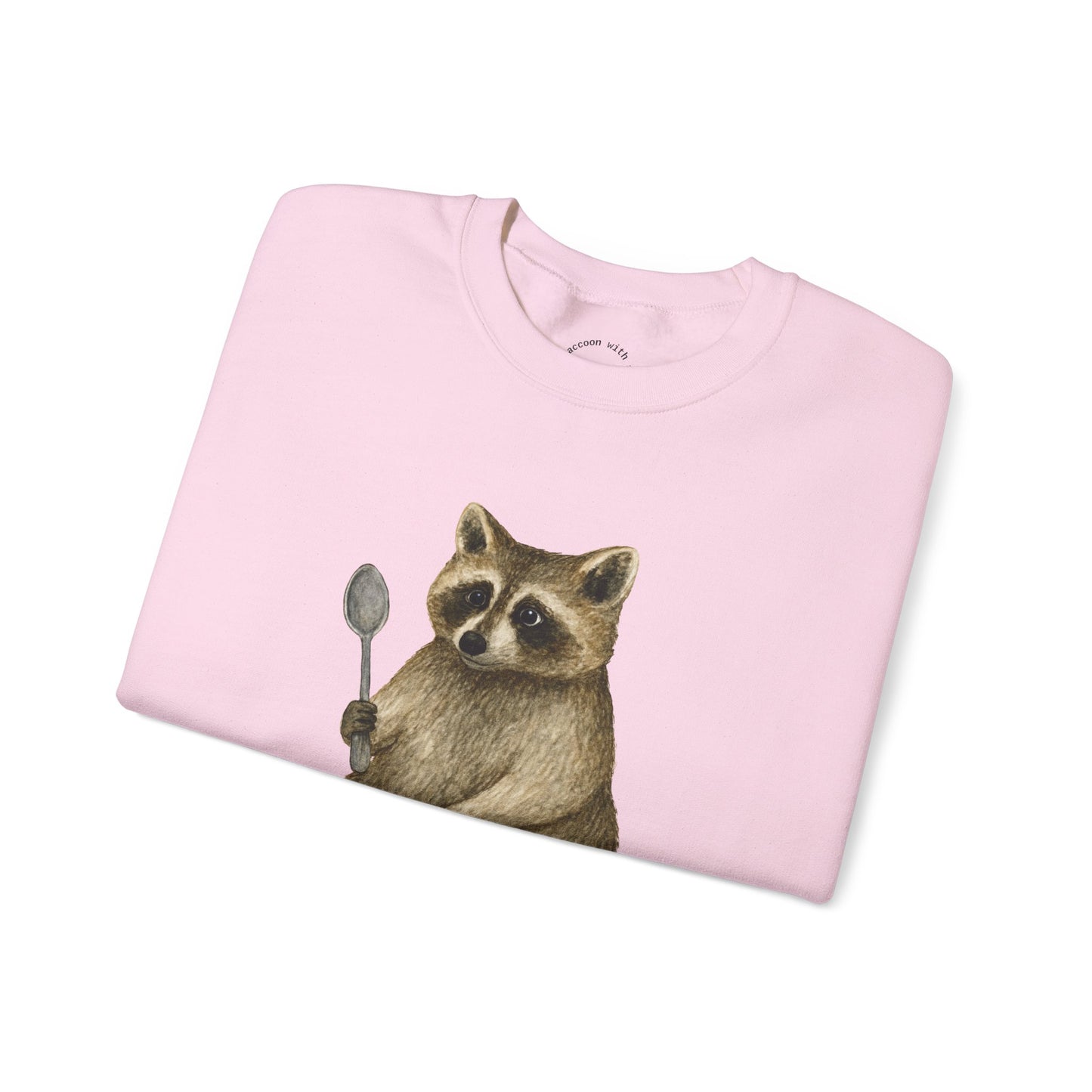 Raccoon with a Spoon RHYMES THYME Sweatshirt
