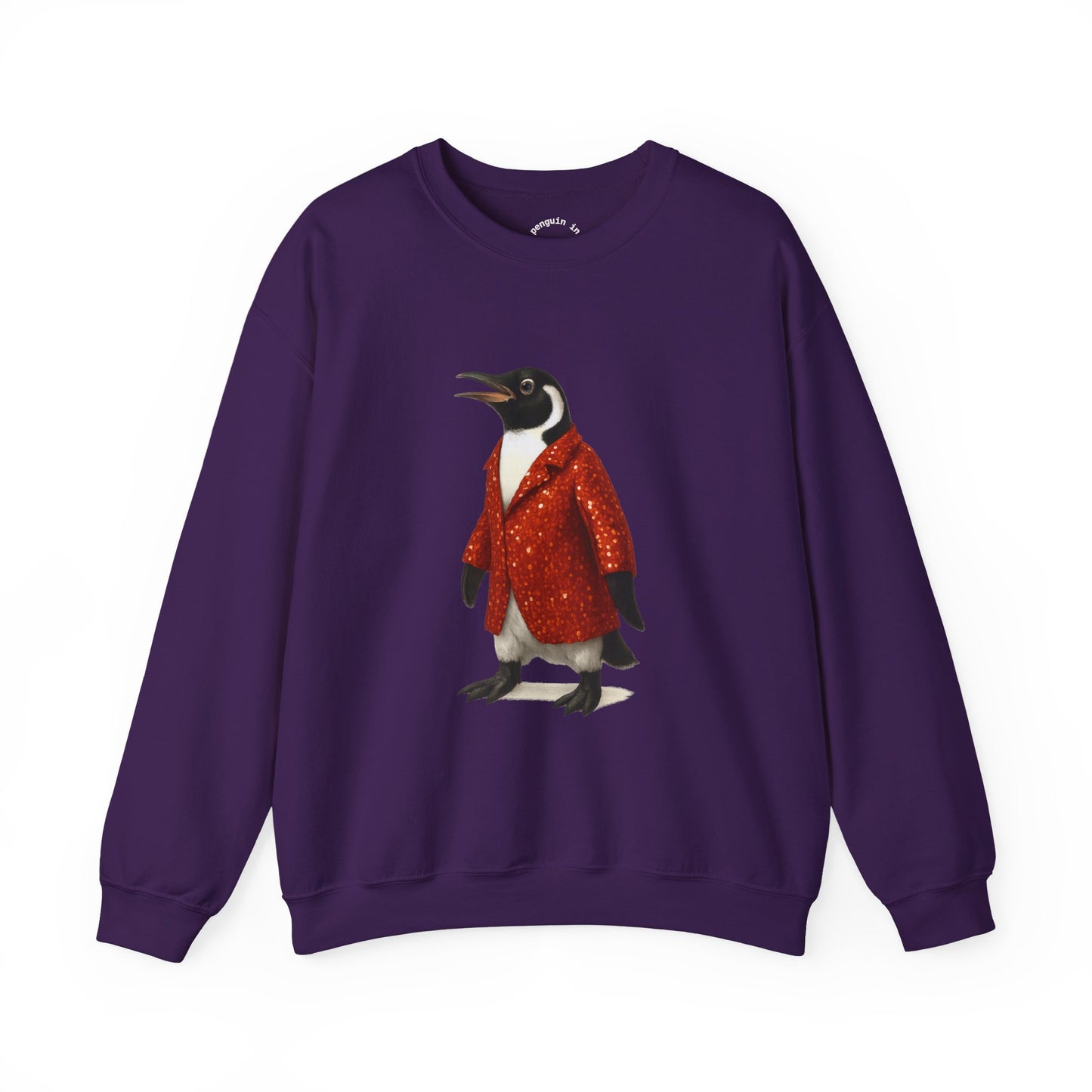 Penguin in Sequins RHYMES THYME Sweatshirt