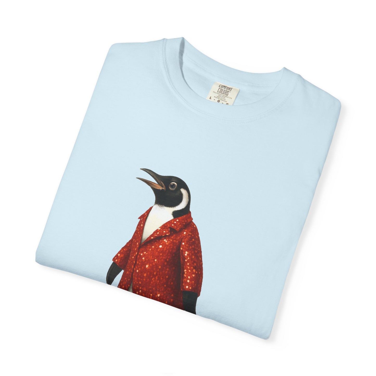 Penguin in Sequins RHYMES THYME CC T-Shirt