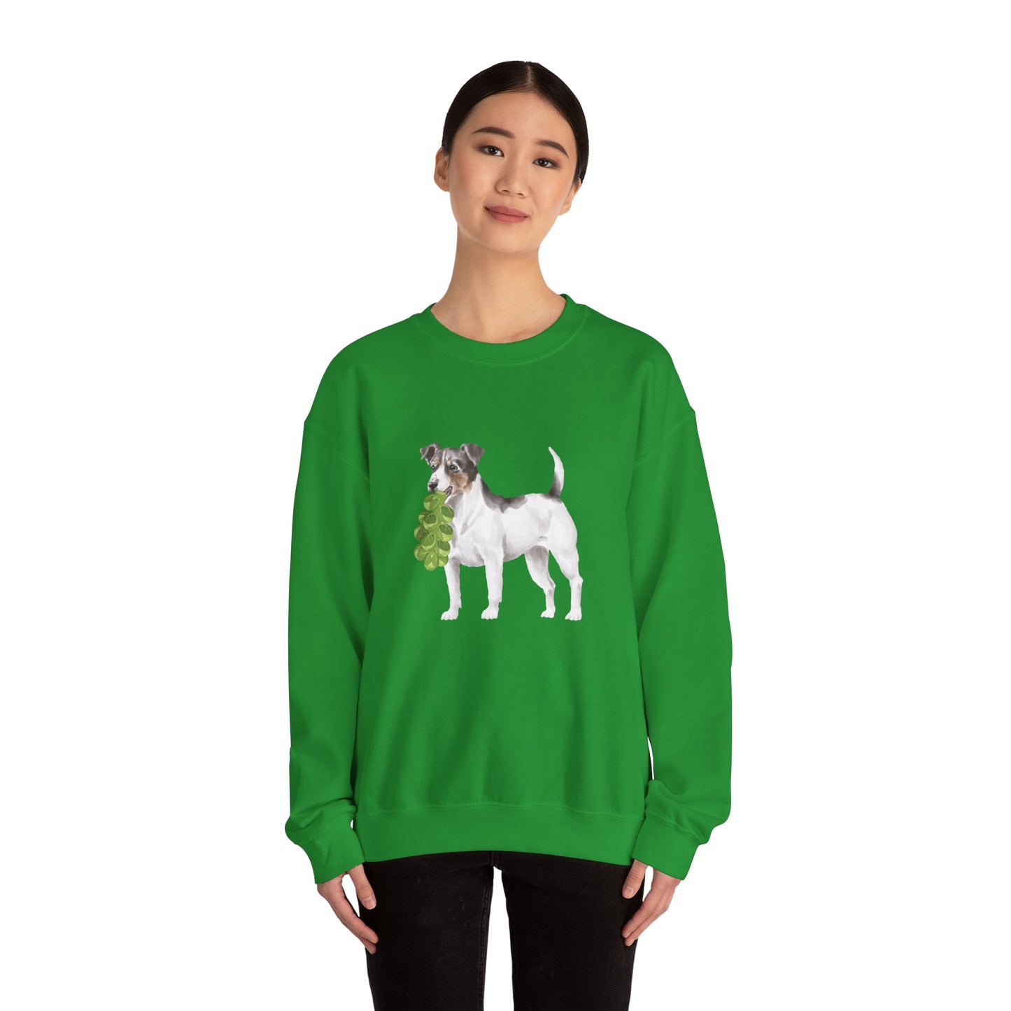 Jack Russell with Brussels RHYMES THYME Sweatshirt