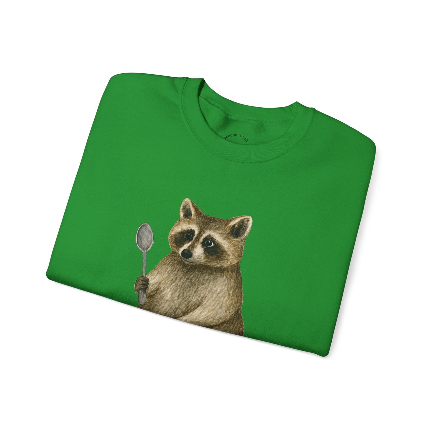 Raccoon with a Spoon RHYMES THYME Sweatshirt