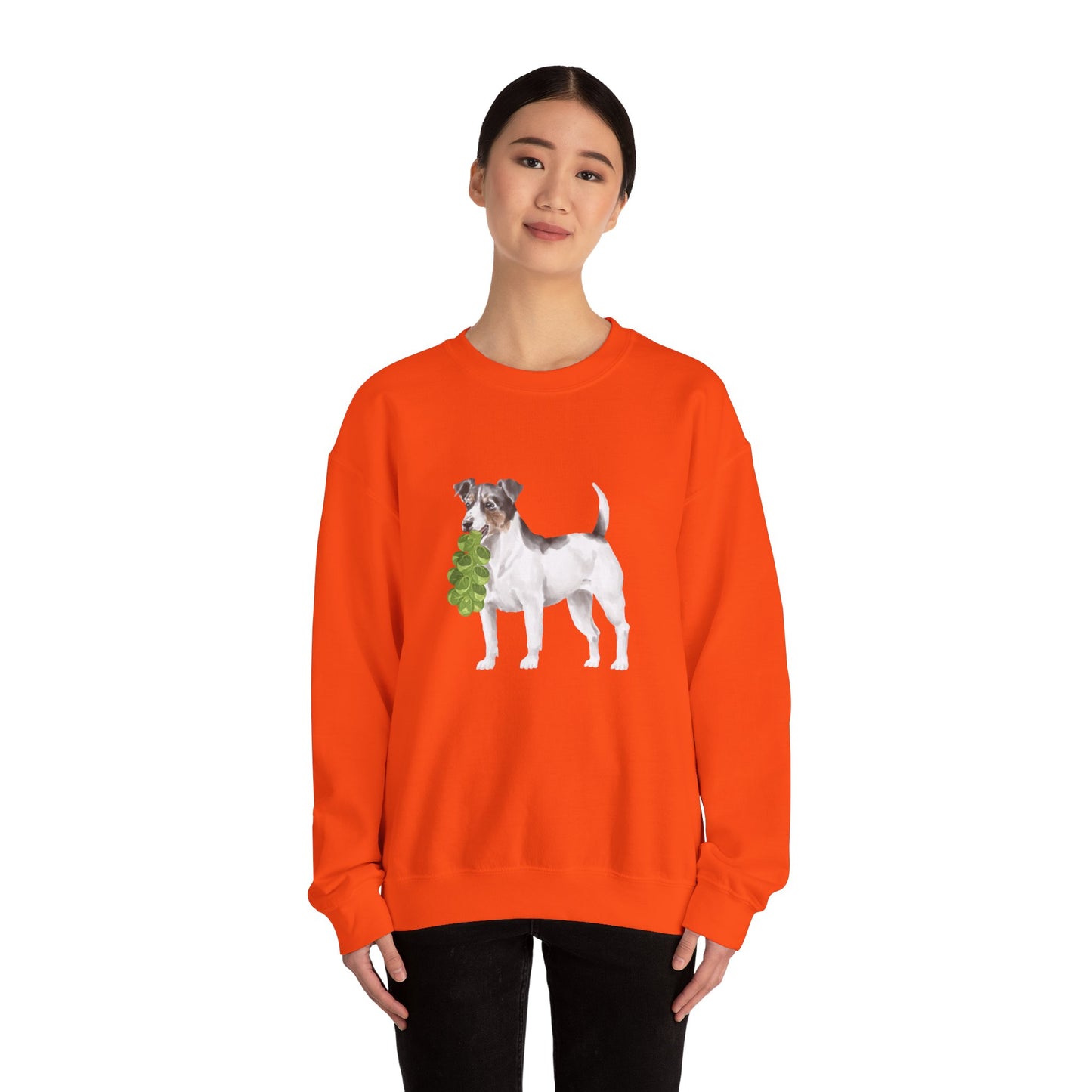 Jack Russell with Brussels RHYMES THYME Sweatshirt