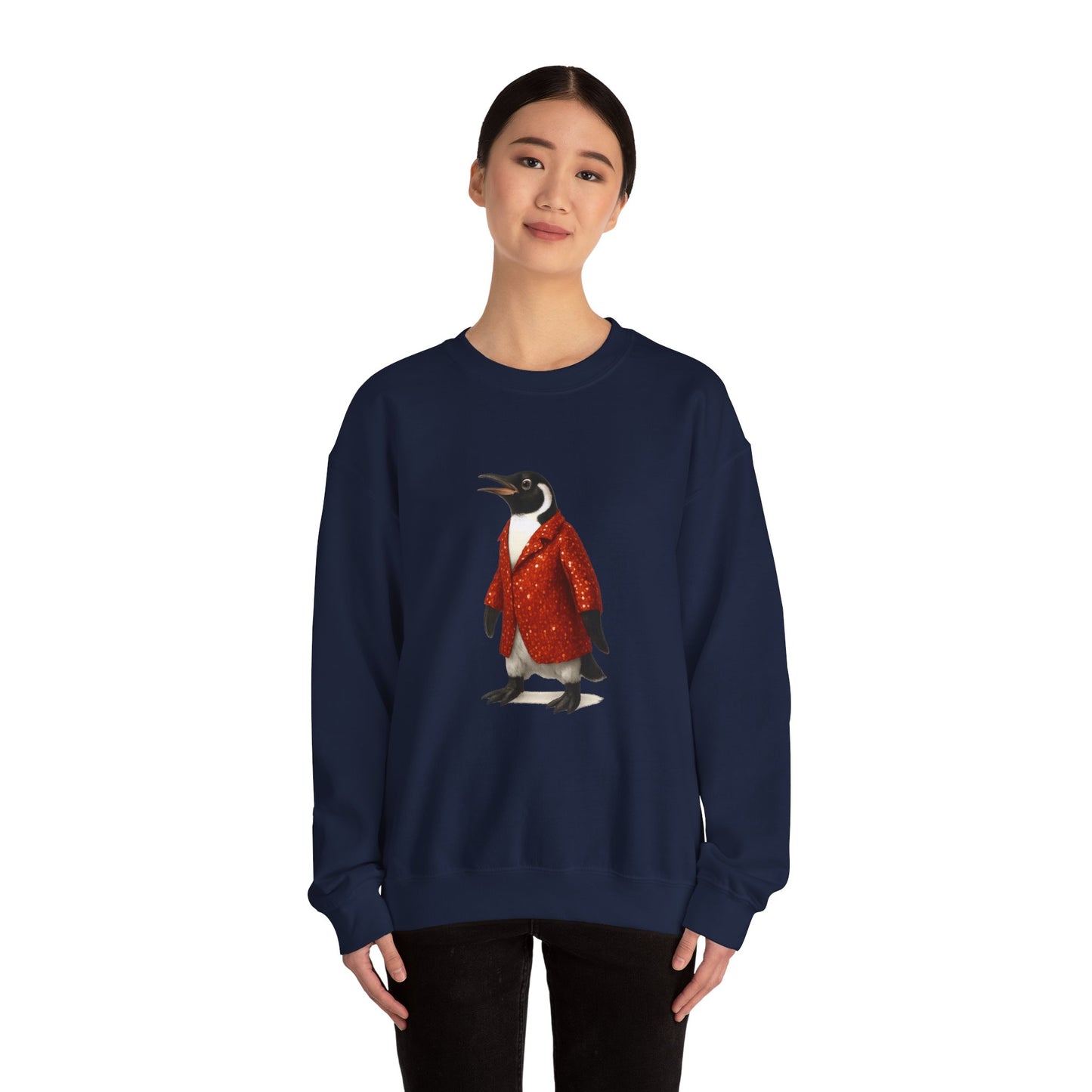 Penguin in Sequins RHYMES THYME Sweatshirt