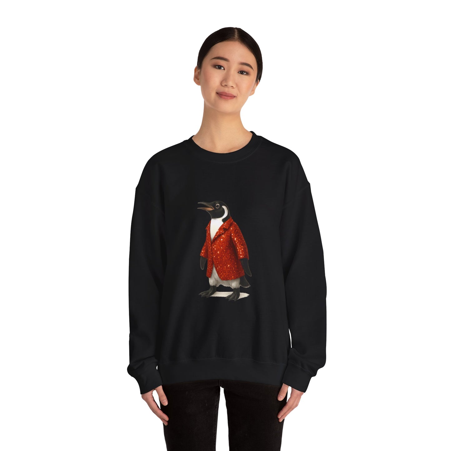 Penguin in Sequins RHYMES THYME Sweatshirt