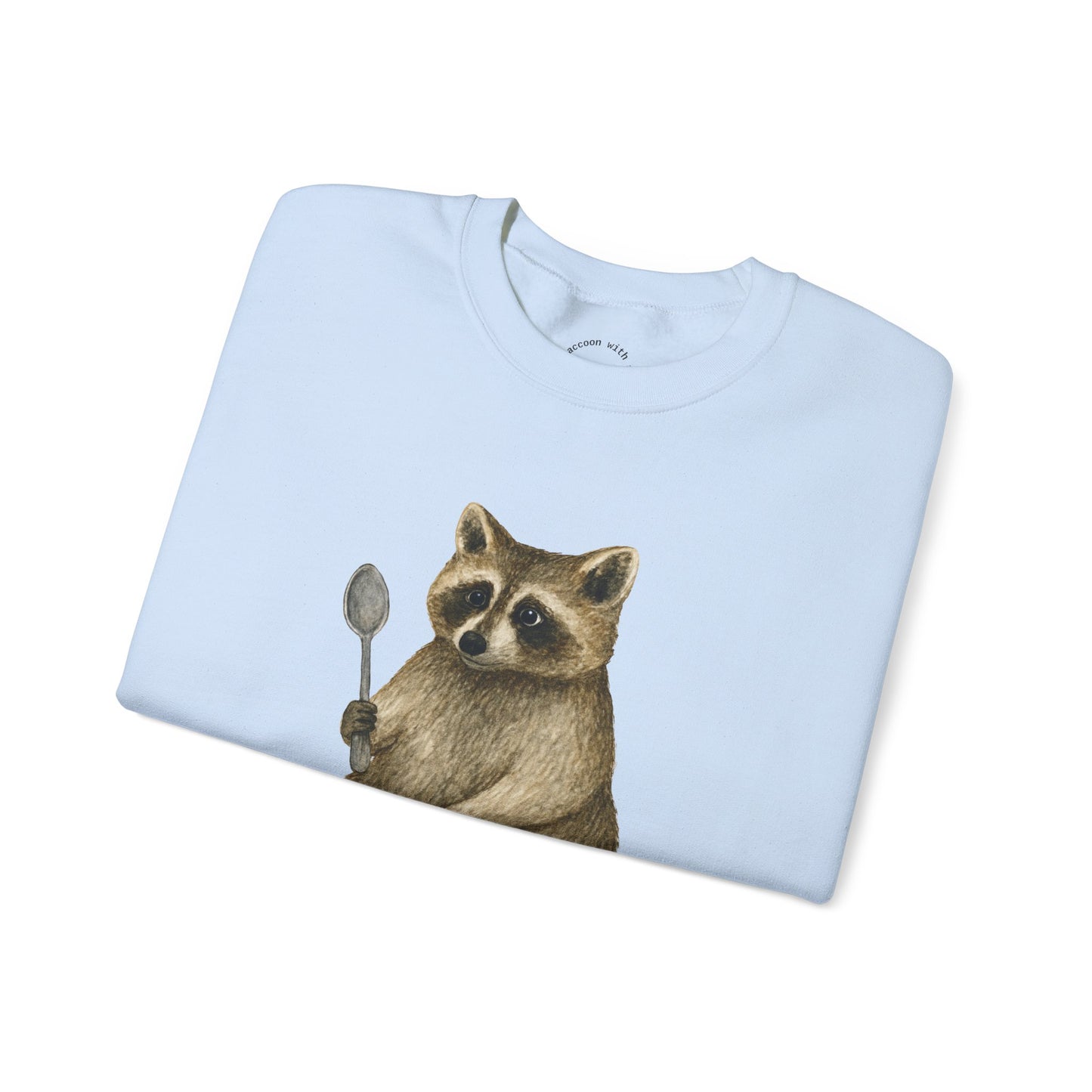 Raccoon with a Spoon RHYMES THYME Sweatshirt