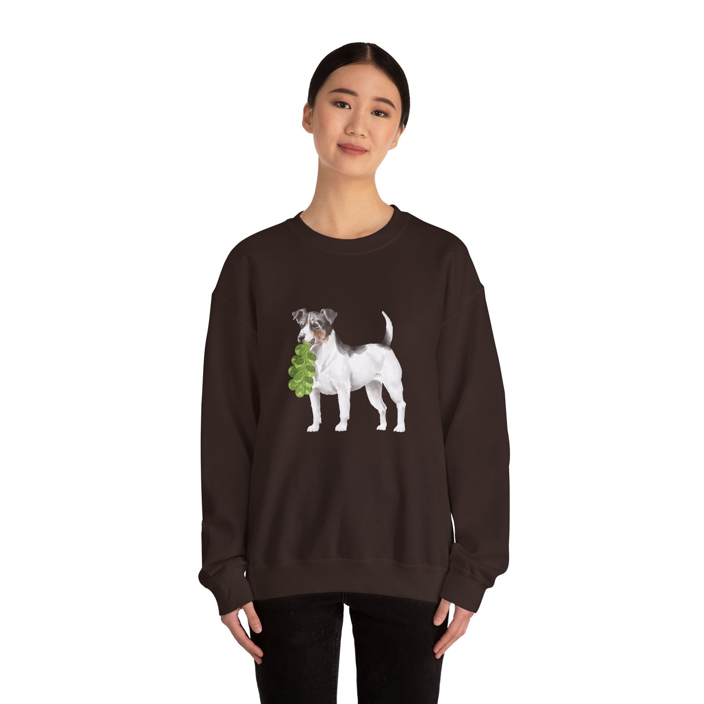 Jack Russell with Brussels RHYMES THYME Sweatshirt