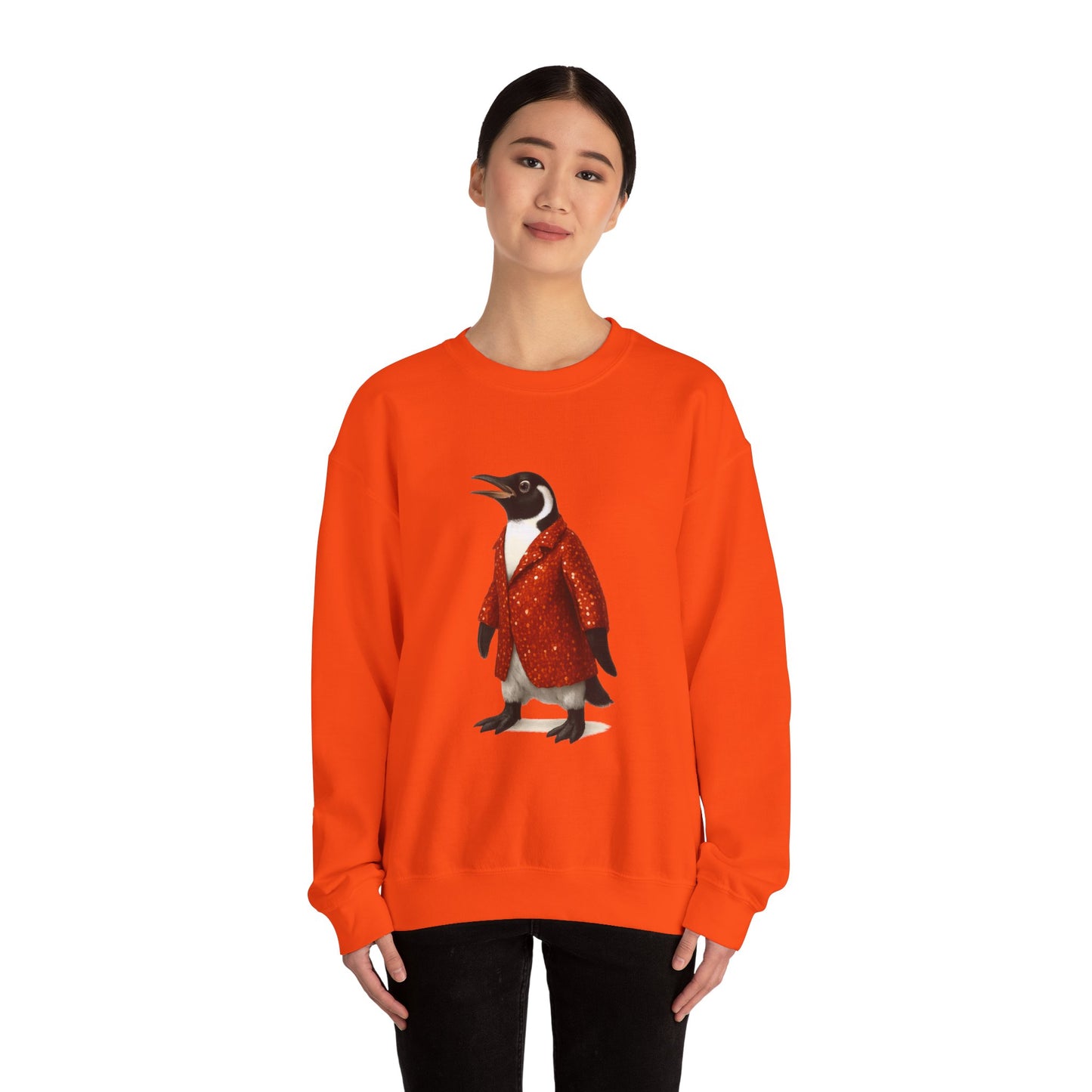 Penguin in Sequins RHYMES THYME Sweatshirt