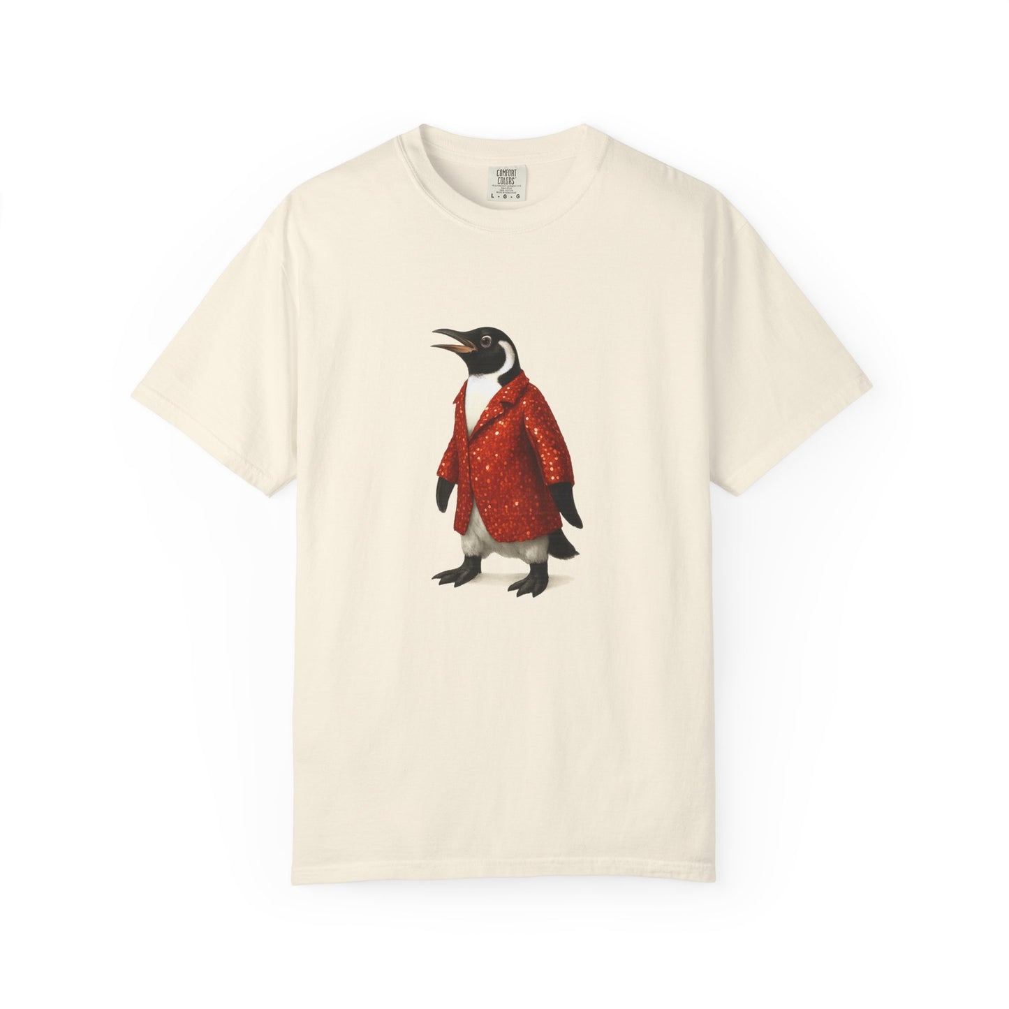 Penguin in Sequins RHYMES THYME CC T-Shirt