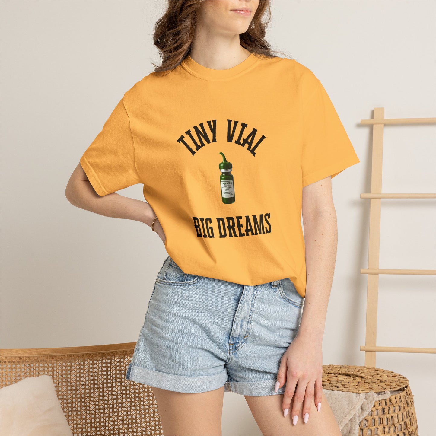 Tiny Vial, Big Dreams Peptides T-shirt