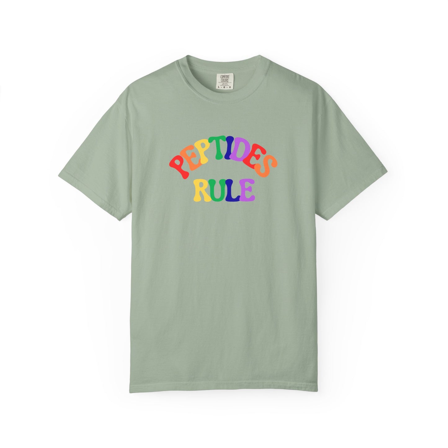 Peptides Rule T-Shirt — Colorful Retro T-Shirt