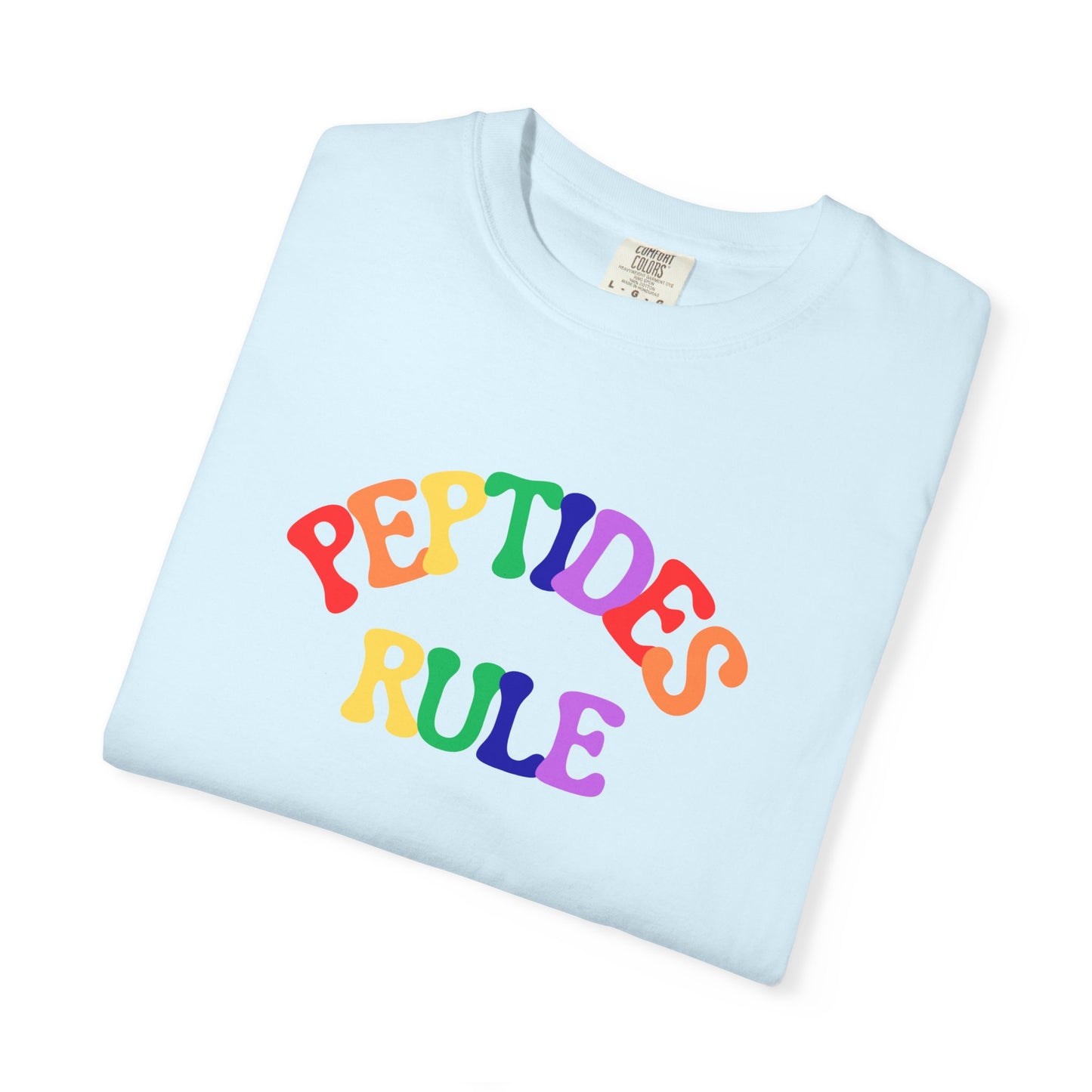 Peptides Rule T-Shirt — Colorful Retro T-Shirt