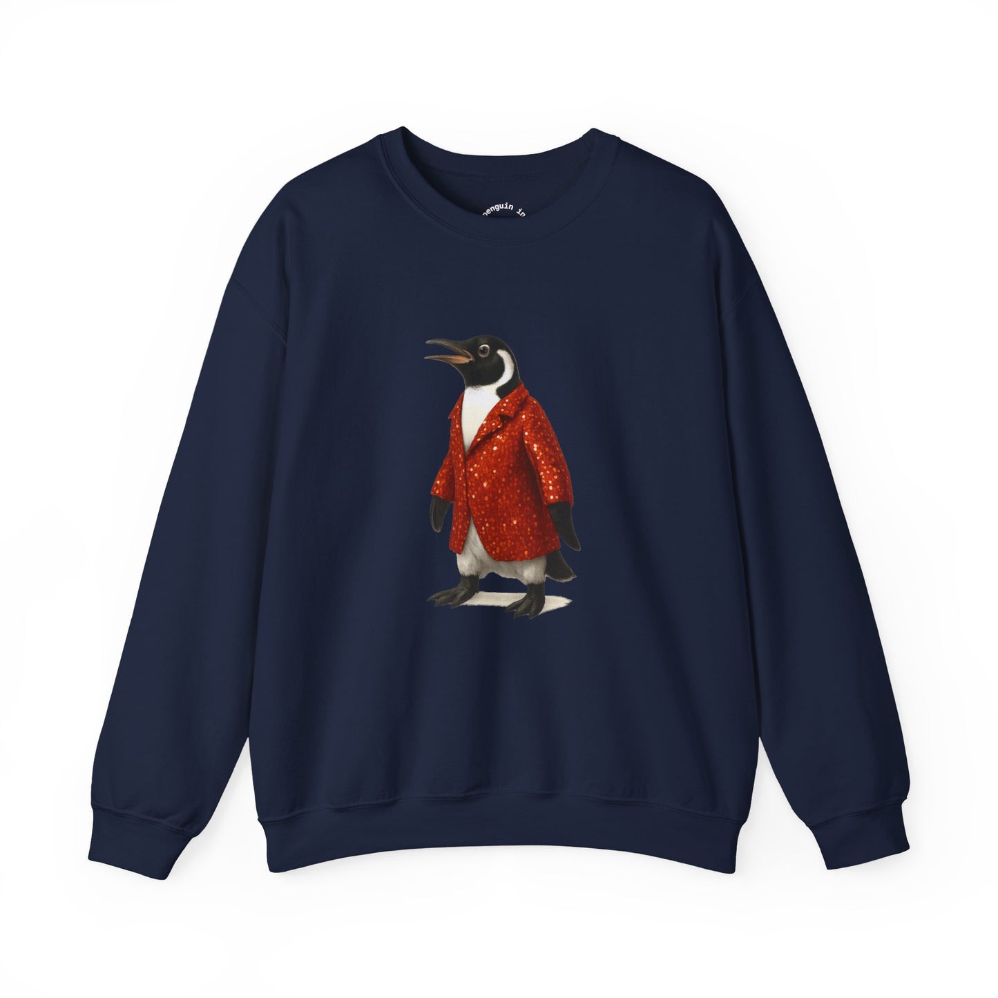 Penguin in Sequins RHYMES THYME Sweatshirt