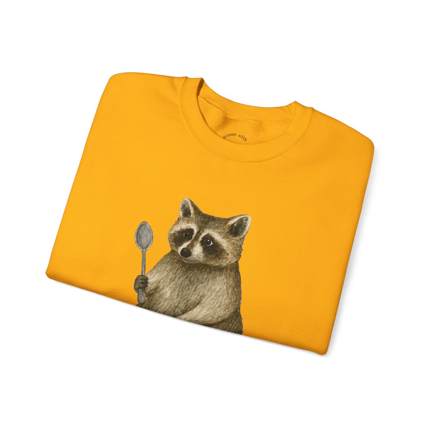 Raccoon with a Spoon RHYMES THYME Sweatshirt