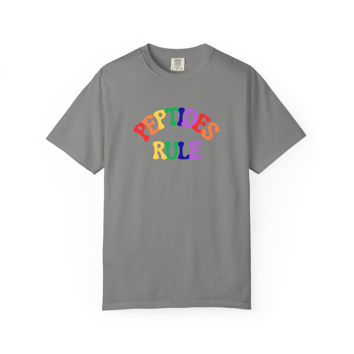 Peptides Rule T-Shirt — Colorful Retro T-Shirt