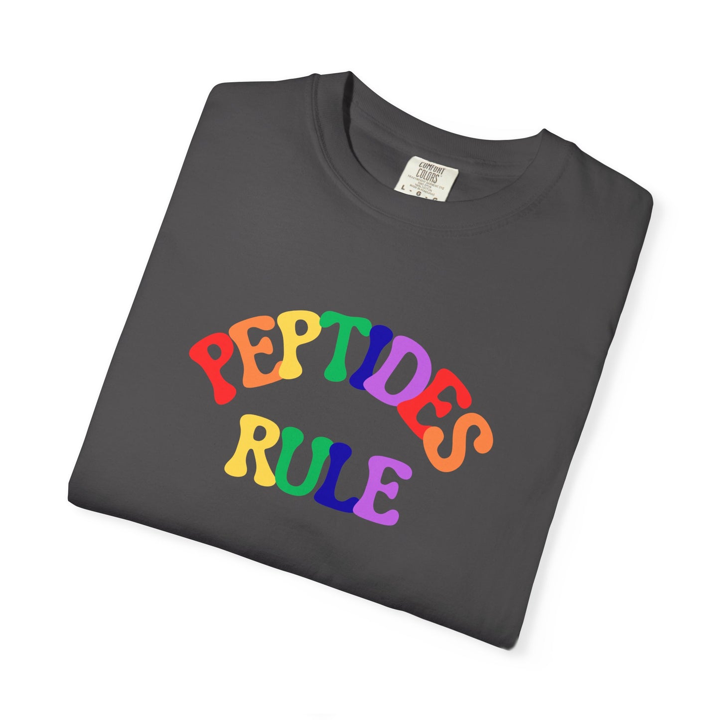 Peptides Rule T-Shirt — Colorful Retro T-Shirt