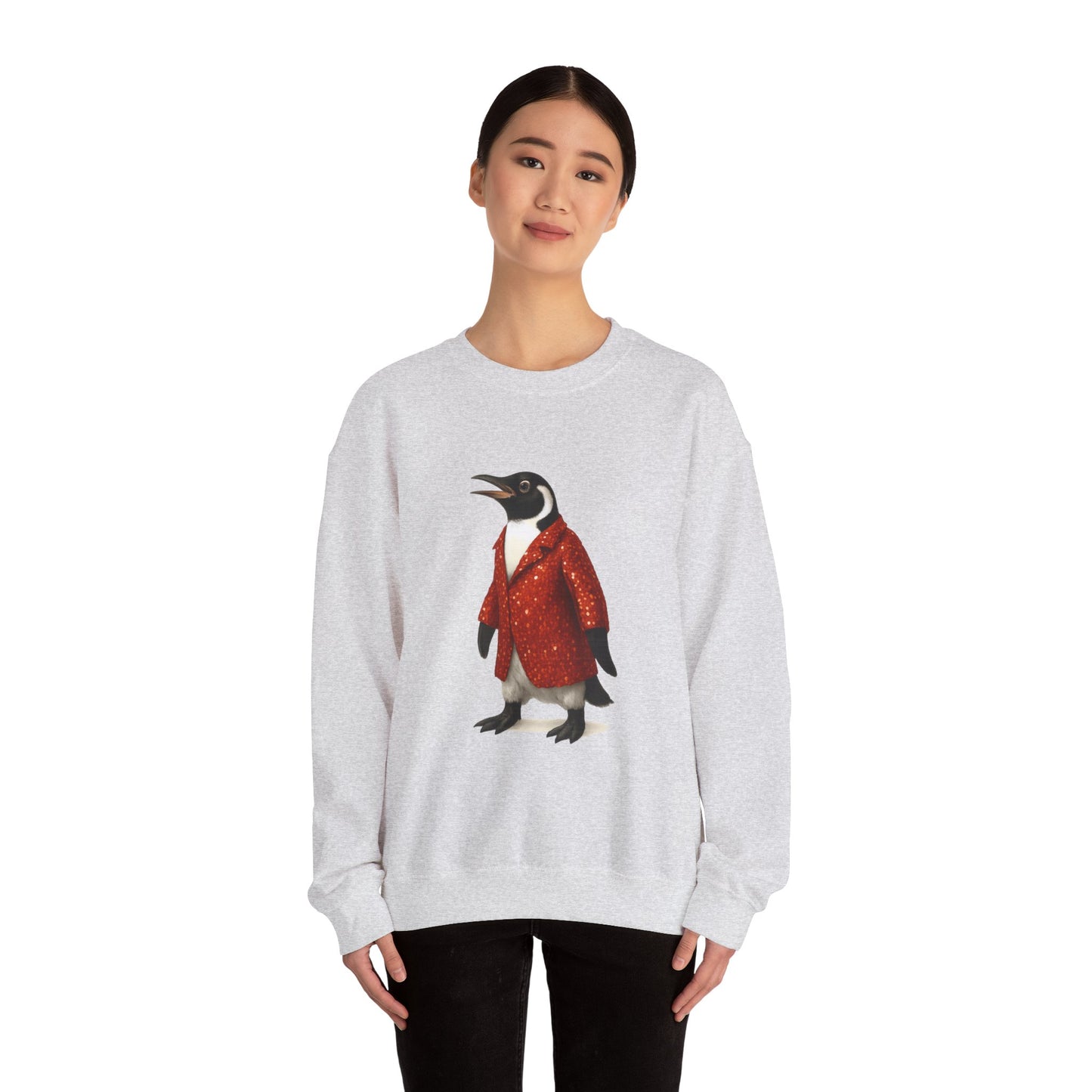 Penguin in Sequins RHYMES THYME Sweatshirt