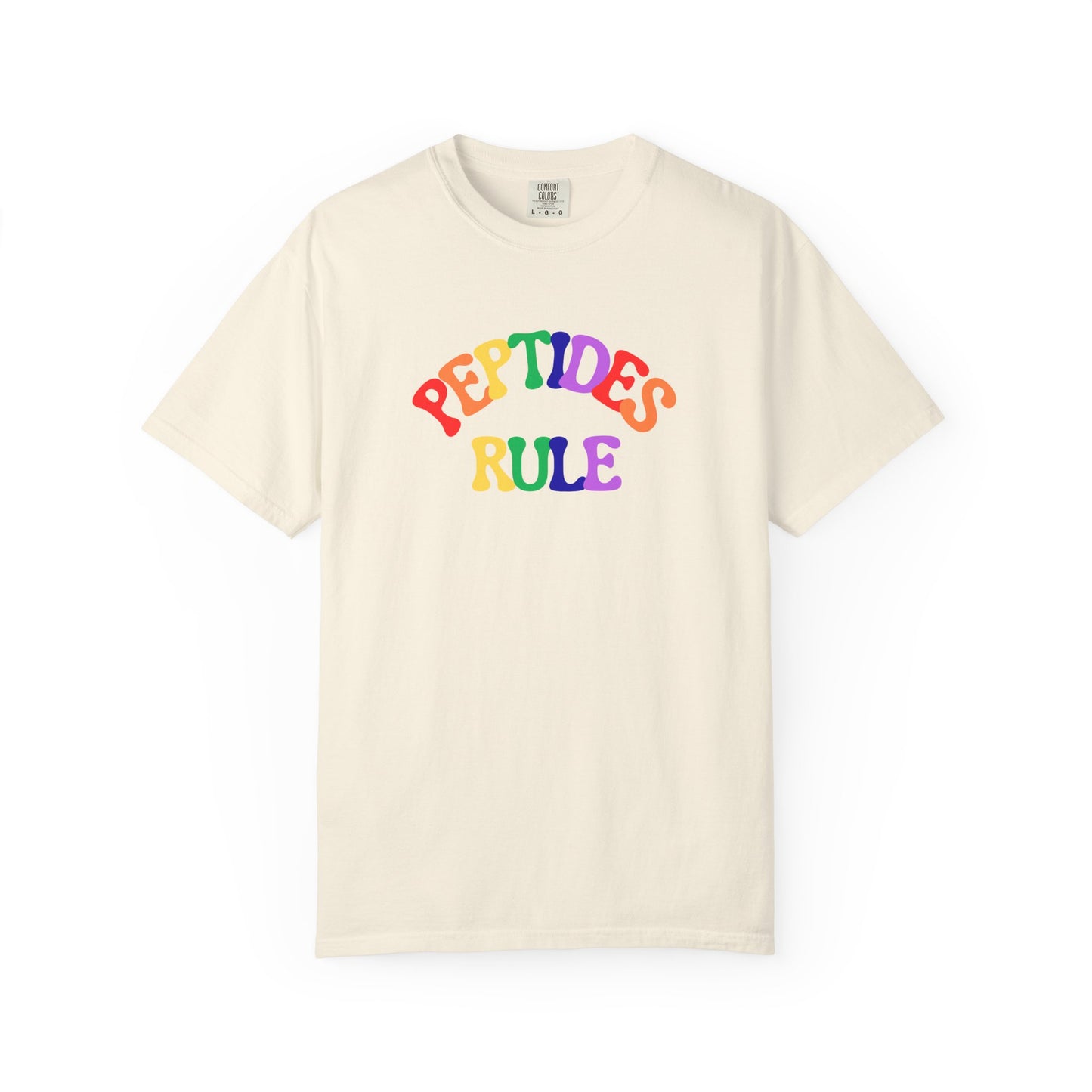 Peptides Rule T-Shirt — Colorful Retro T-Shirt