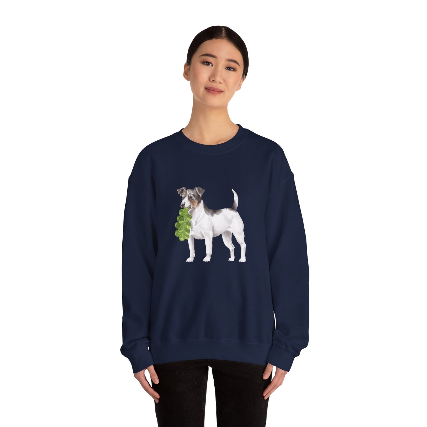 Jack Russell with Brussels RHYMES THYME Sweatshirt