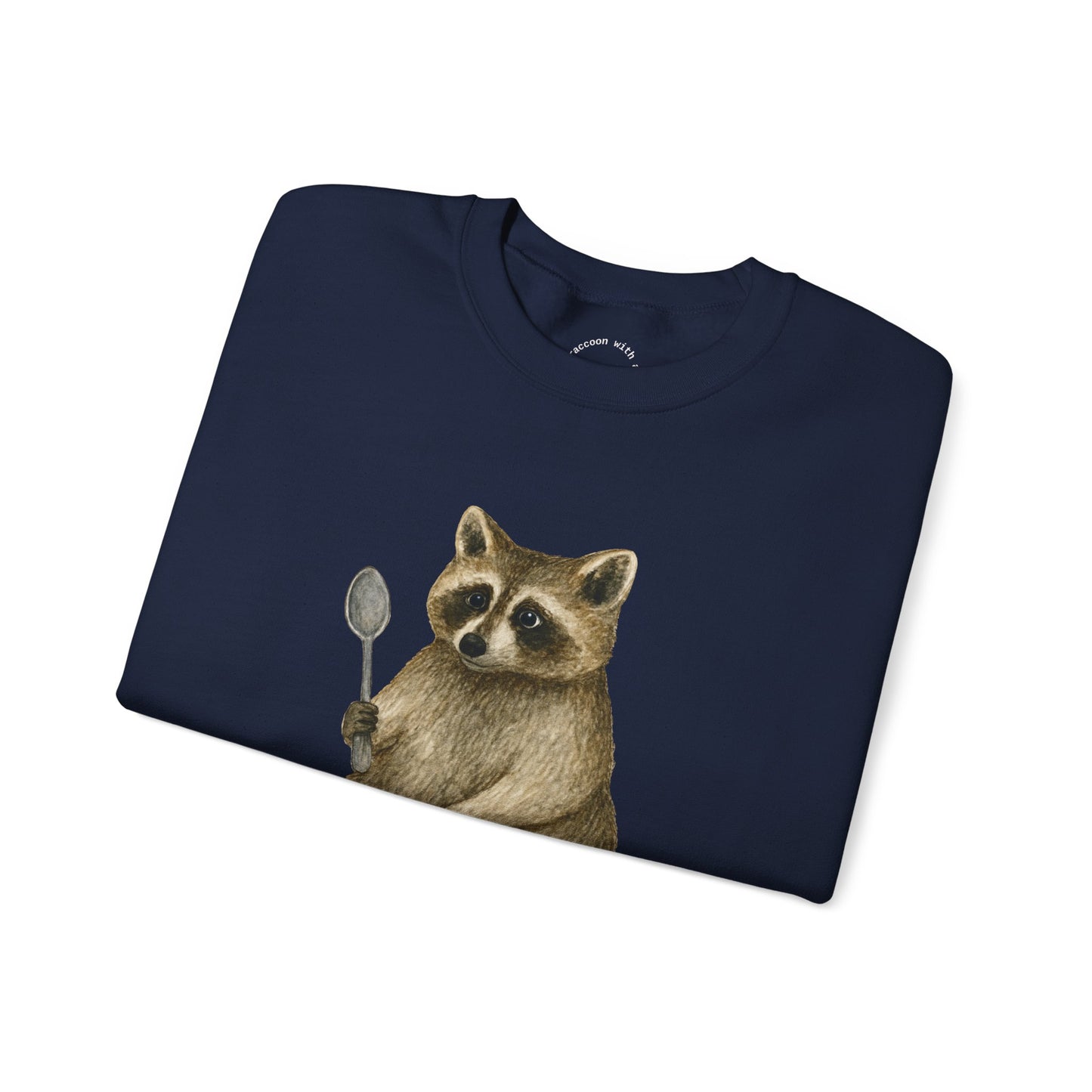 Raccoon with a Spoon RHYMES THYME Sweatshirt