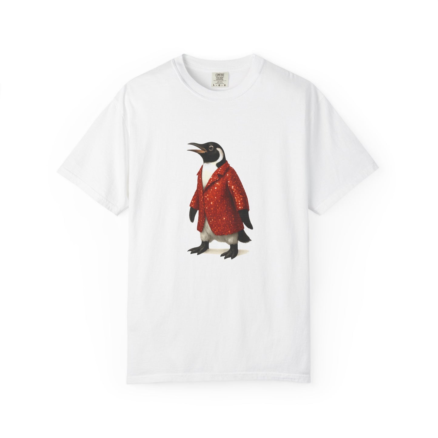 Penguin in Sequins RHYMES THYME CC T-Shirt