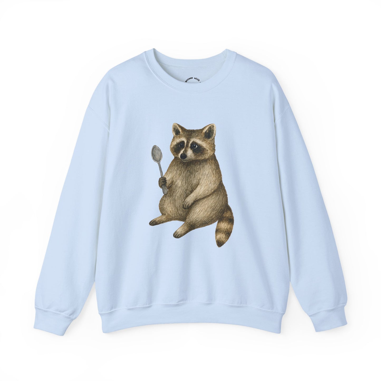 Raccoon with a Spoon RHYMES THYME Sweatshirt