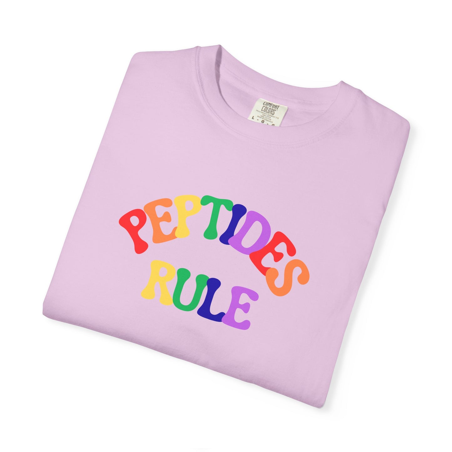 Peptides Rule T-Shirt — Colorful Retro T-Shirt