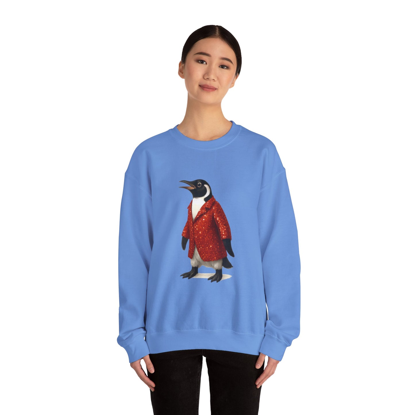 Penguin in Sequins RHYMES THYME Sweatshirt