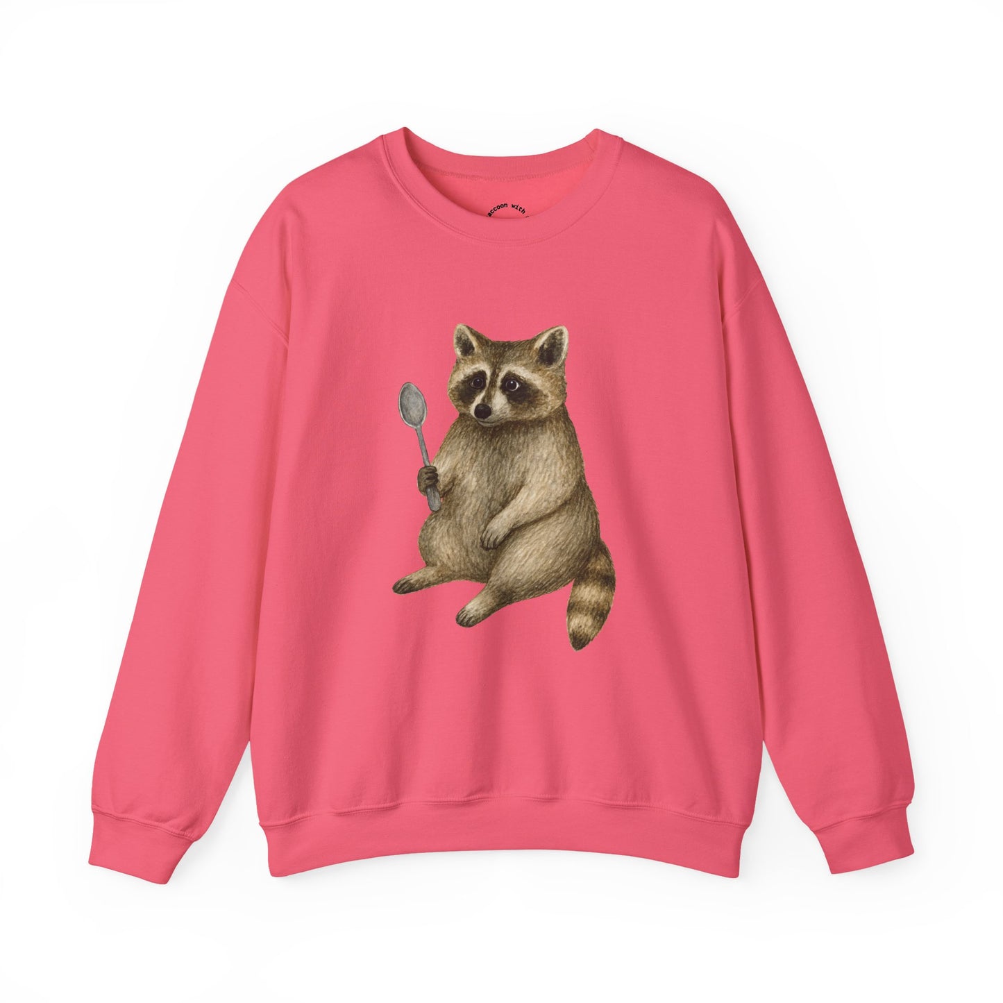 Raccoon with a Spoon RHYMES THYME Sweatshirt