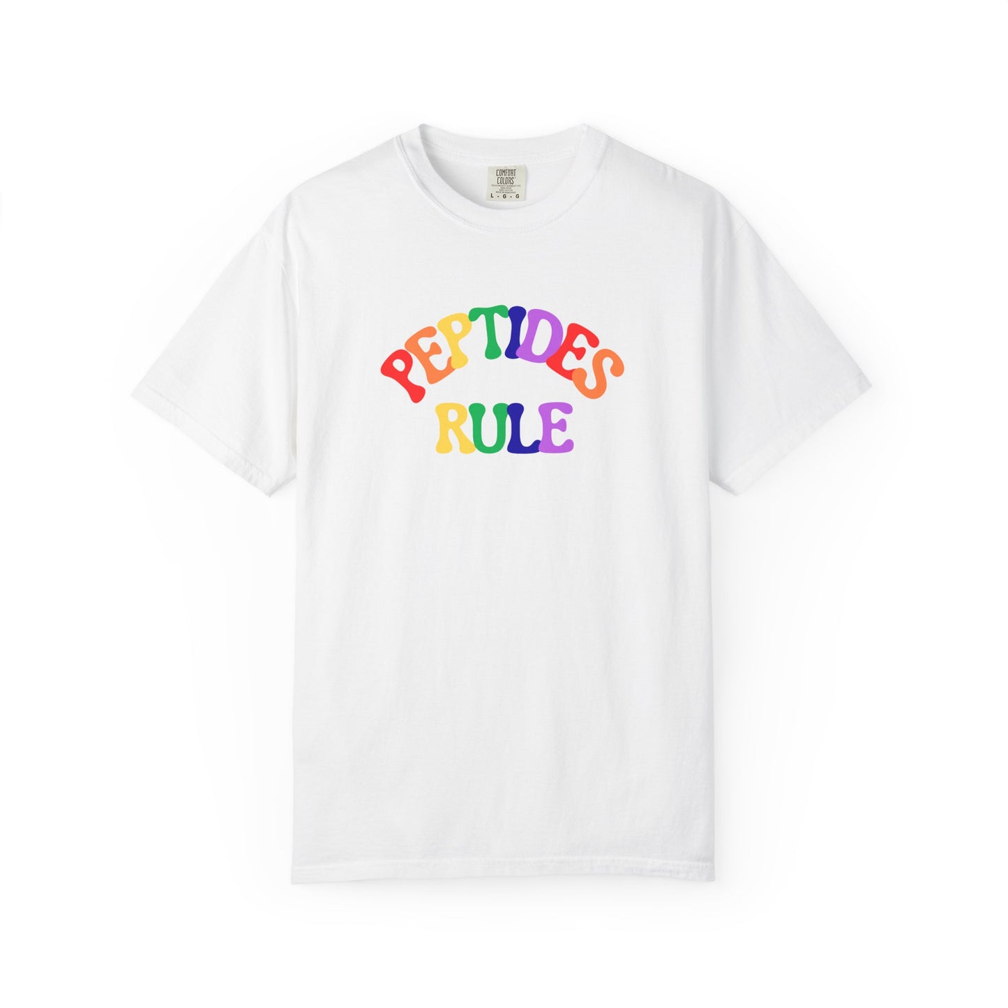 Peptides Rule T-Shirt — Colorful Retro T-Shirt