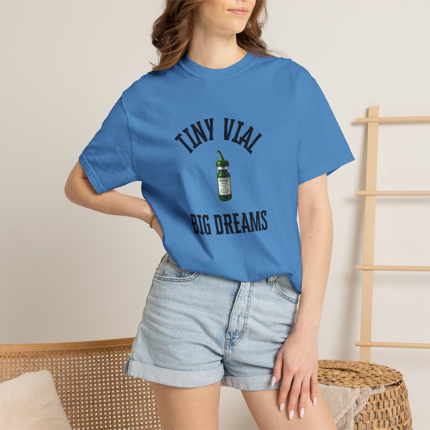 Tiny Vial, Big Dreams Peptides T-shirt