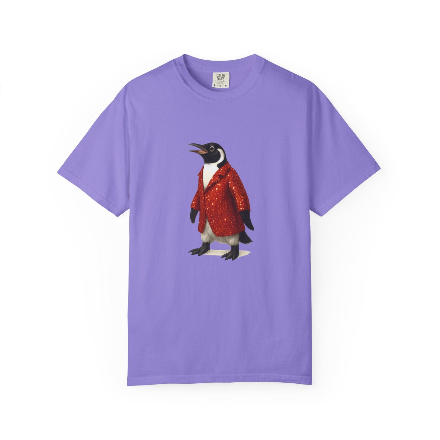 Penguin in Sequins RHYMES THYME CC T-Shirt