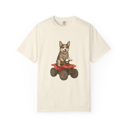 Blue Heeler on a Four Wheeler RHYMES THYME CC T-Shirt