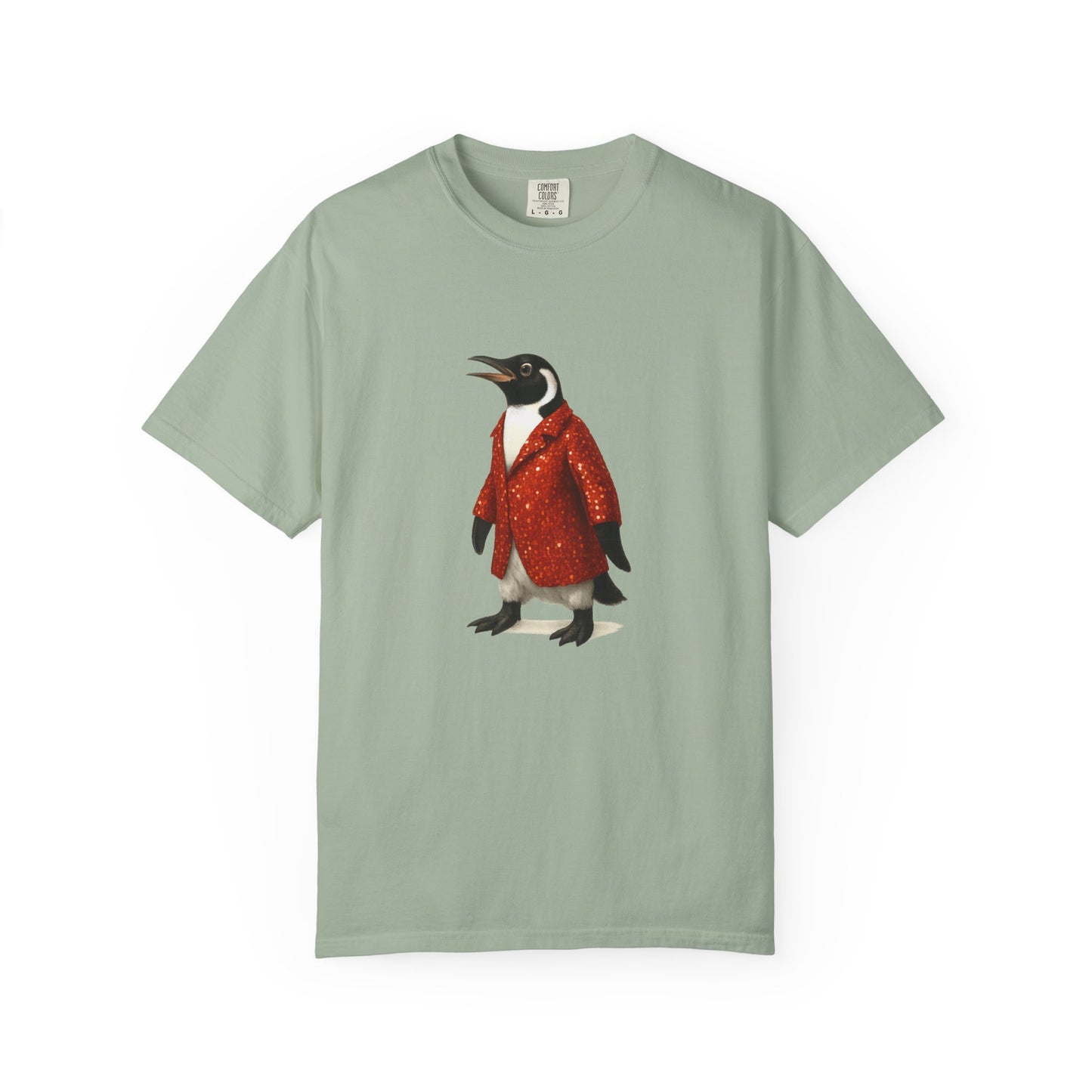 Penguin in Sequins RHYMES THYME CC T-Shirt