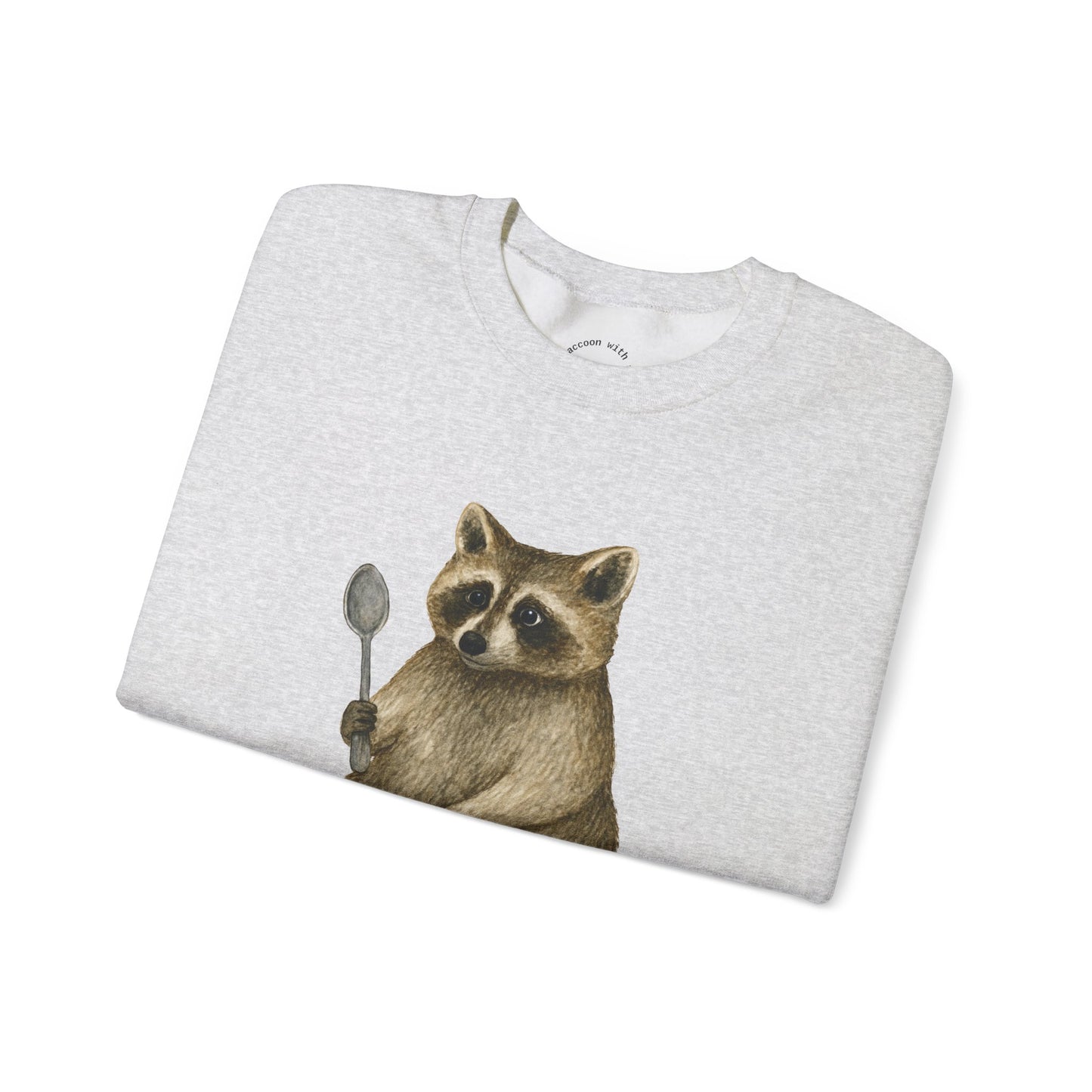 Raccoon with a Spoon RHYMES THYME Sweatshirt