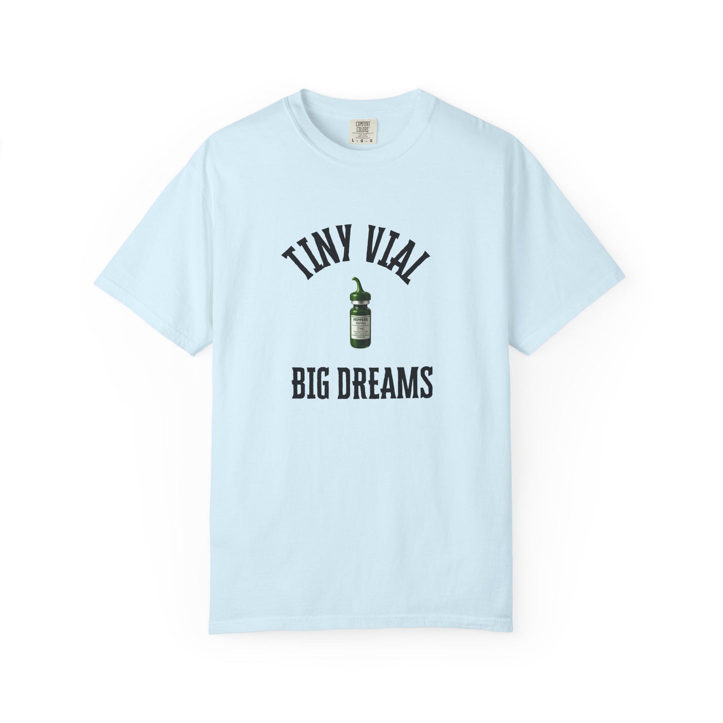 Tiny Vial, Big Dreams Peptides T-shirt