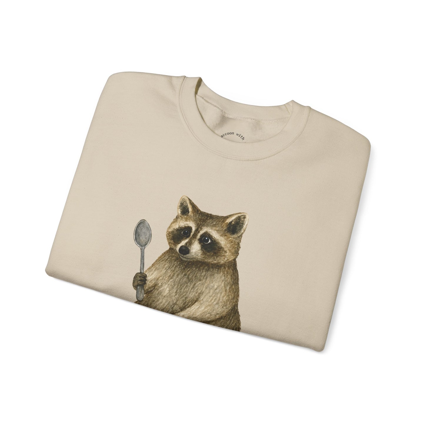 Raccoon with a Spoon RHYMES THYME Sweatshirt