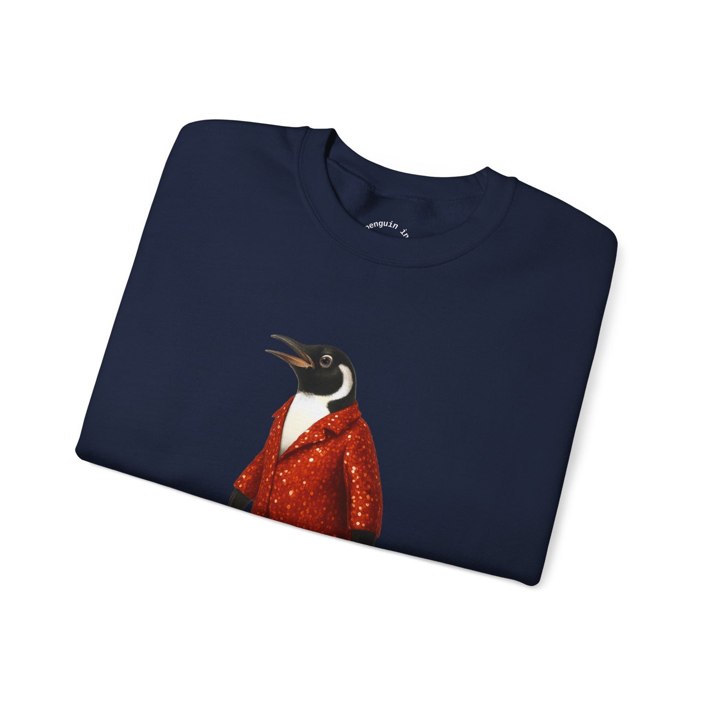 Penguin in Sequins RHYMES THYME Sweatshirt