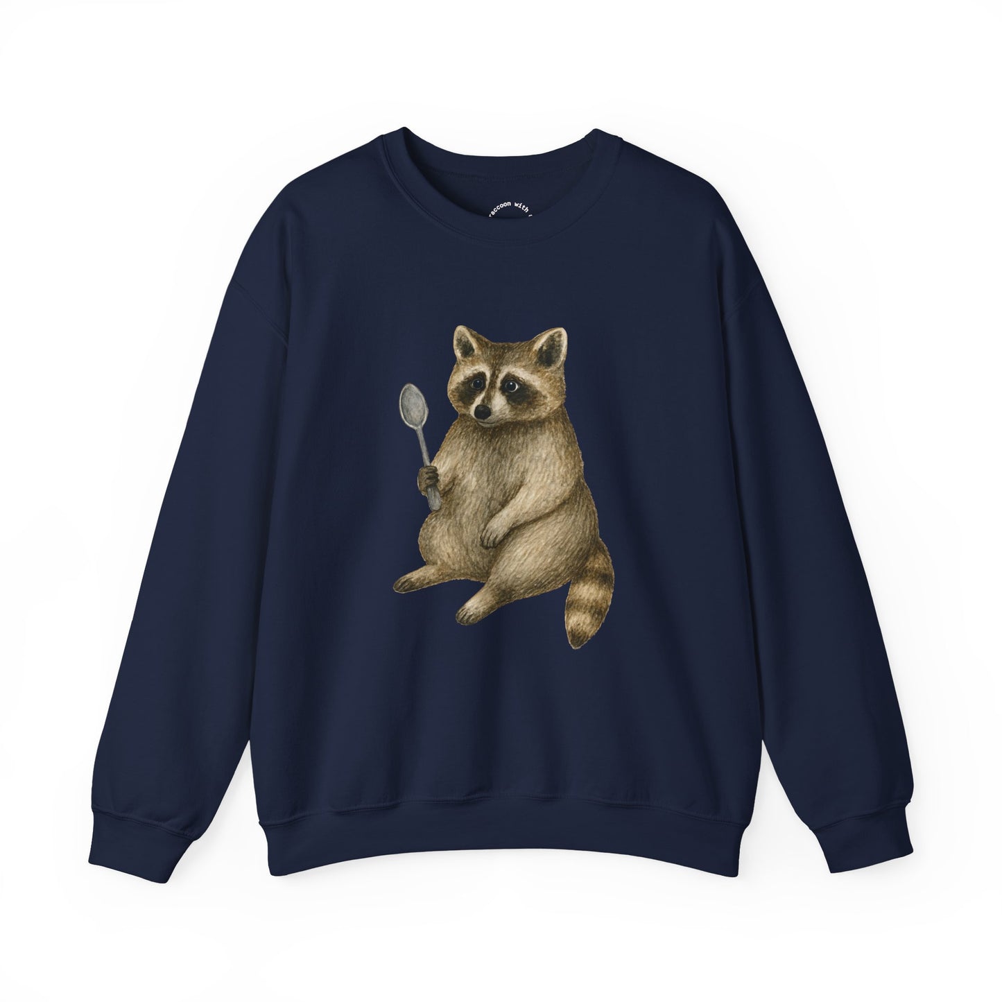Raccoon with a Spoon RHYMES THYME Sweatshirt