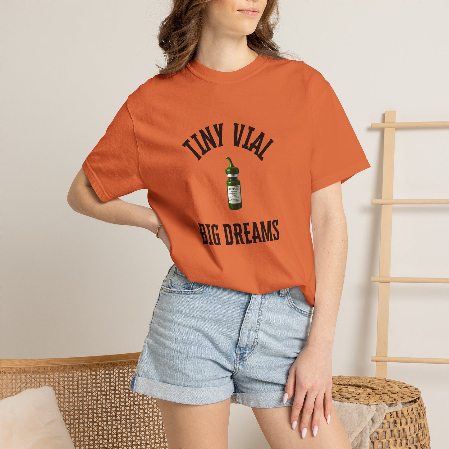 Tiny Vial, Big Dreams Peptides T-shirt