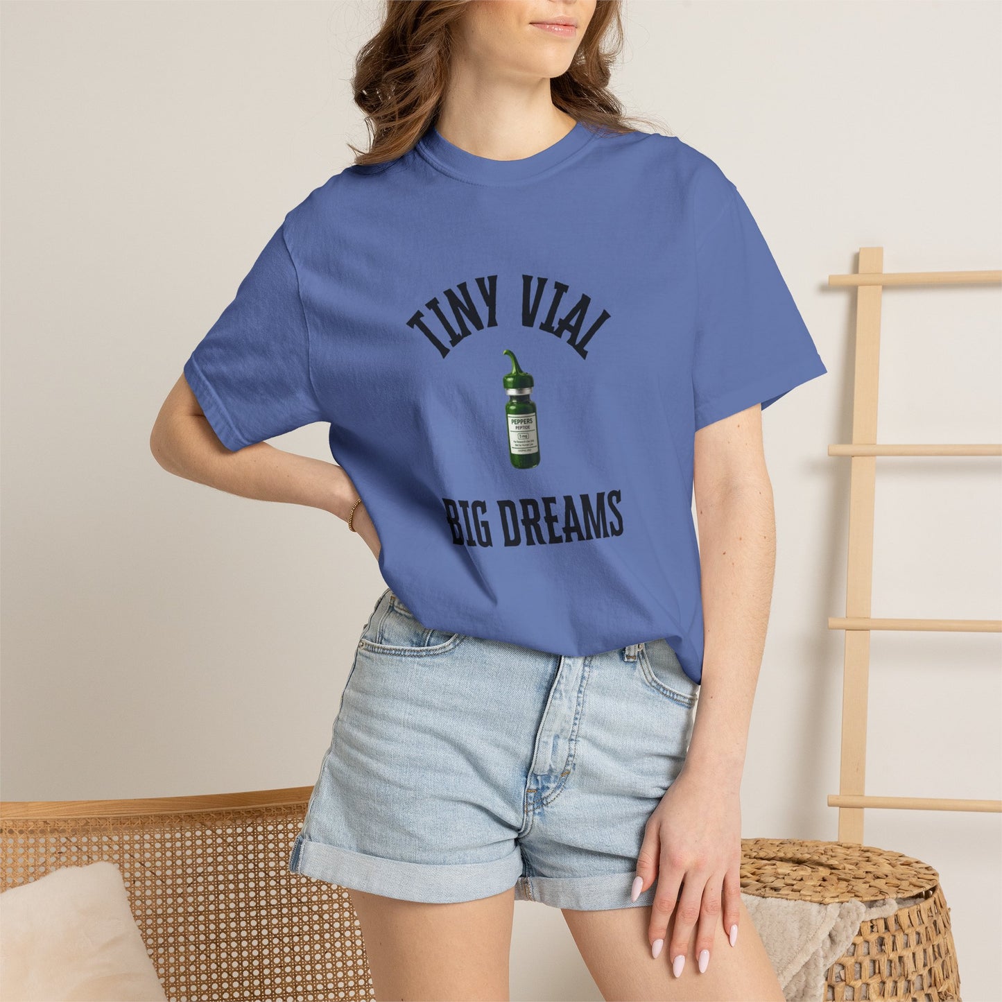Tiny Vial, Big Dreams Peptides T-shirt