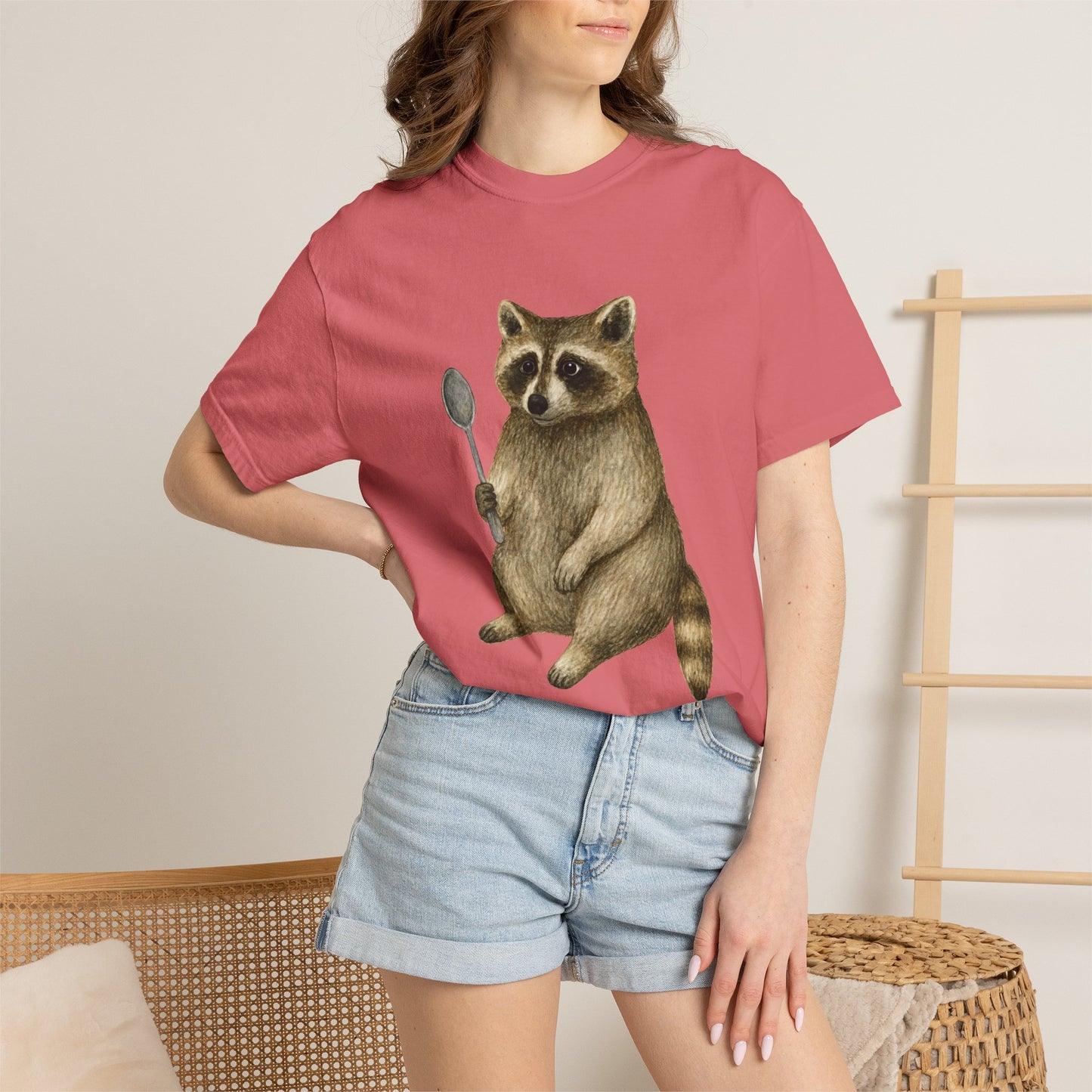 Raccoon with a Spoon RHYMES THYME CC T-Shirt