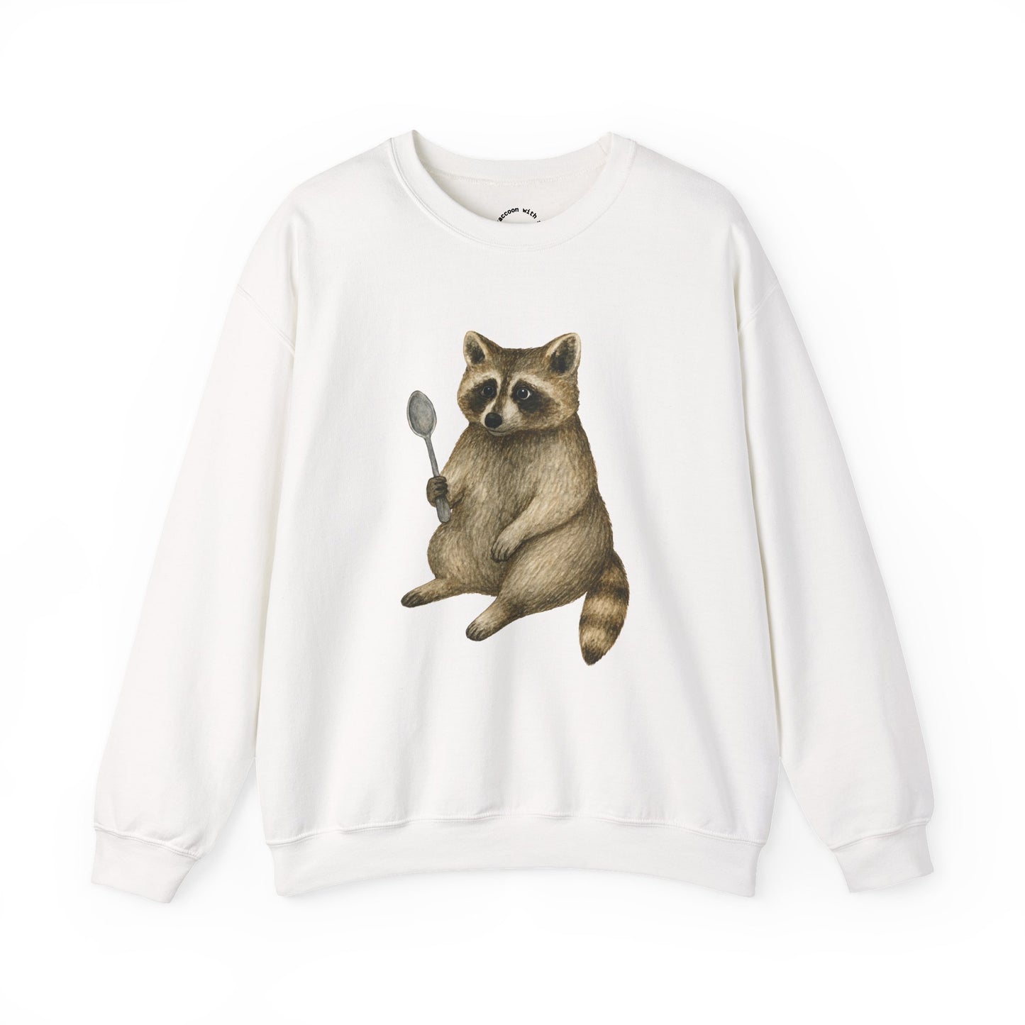 Raccoon with a Spoon RHYMES THYME Sweatshirt