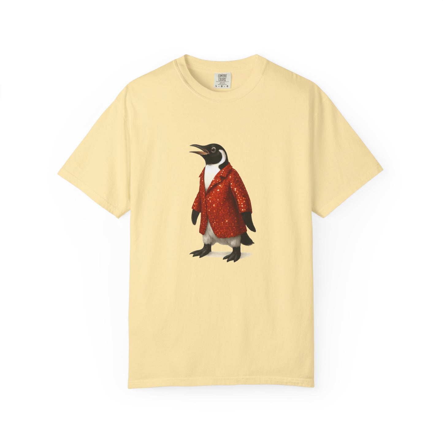 Penguin in Sequins RHYMES THYME CC T-Shirt