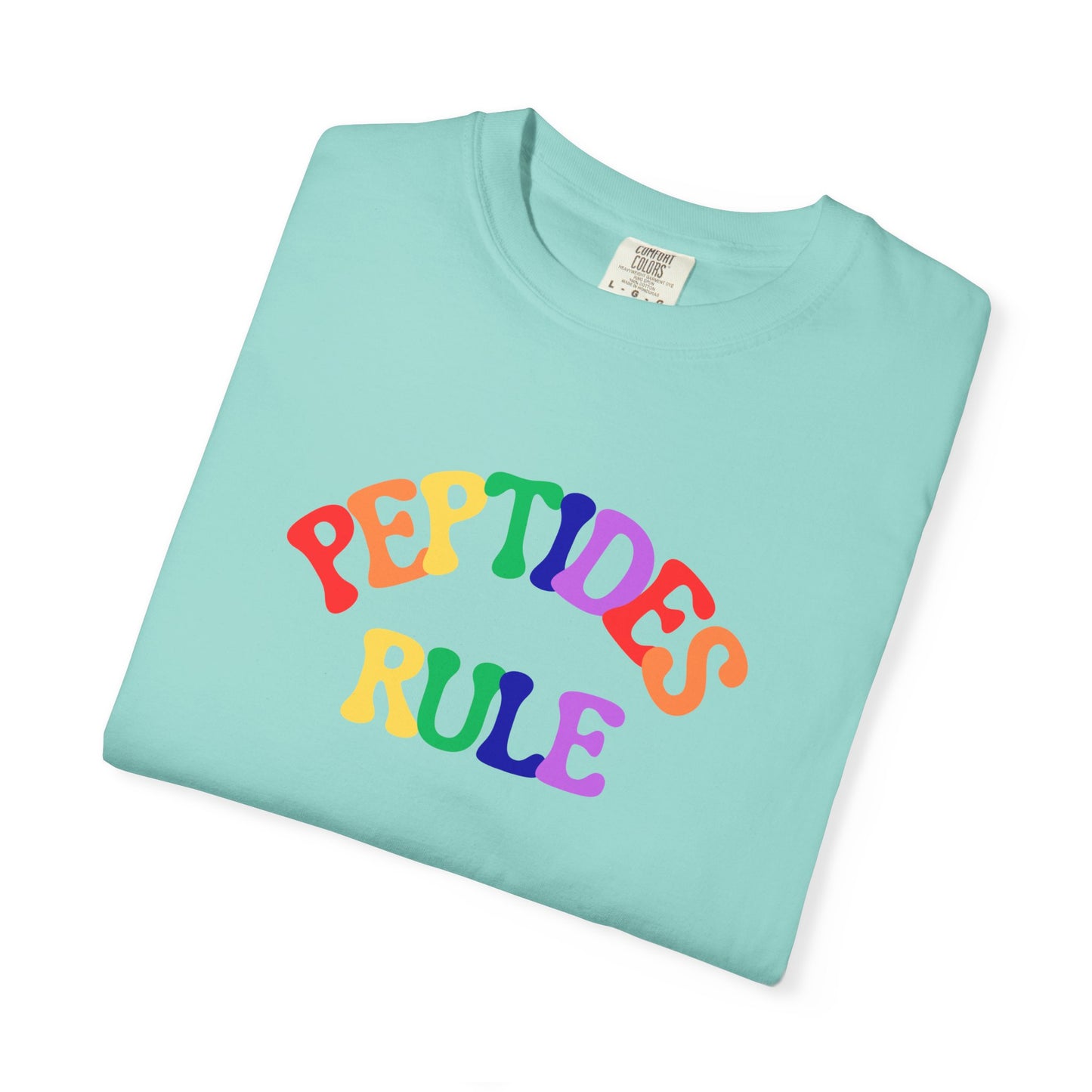 Peptides Rule T-Shirt — Colorful Retro T-Shirt