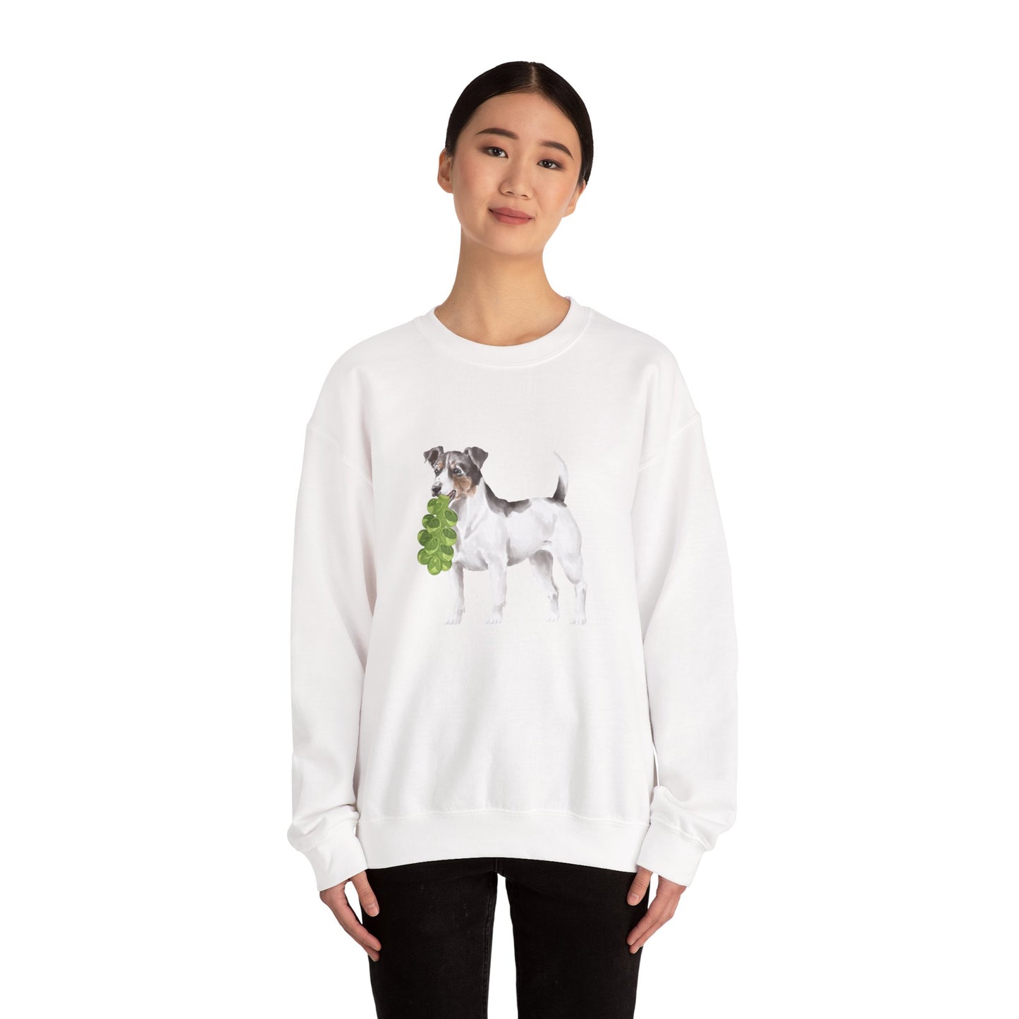Jack Russell with Brussels RHYMES THYME Sweatshirt