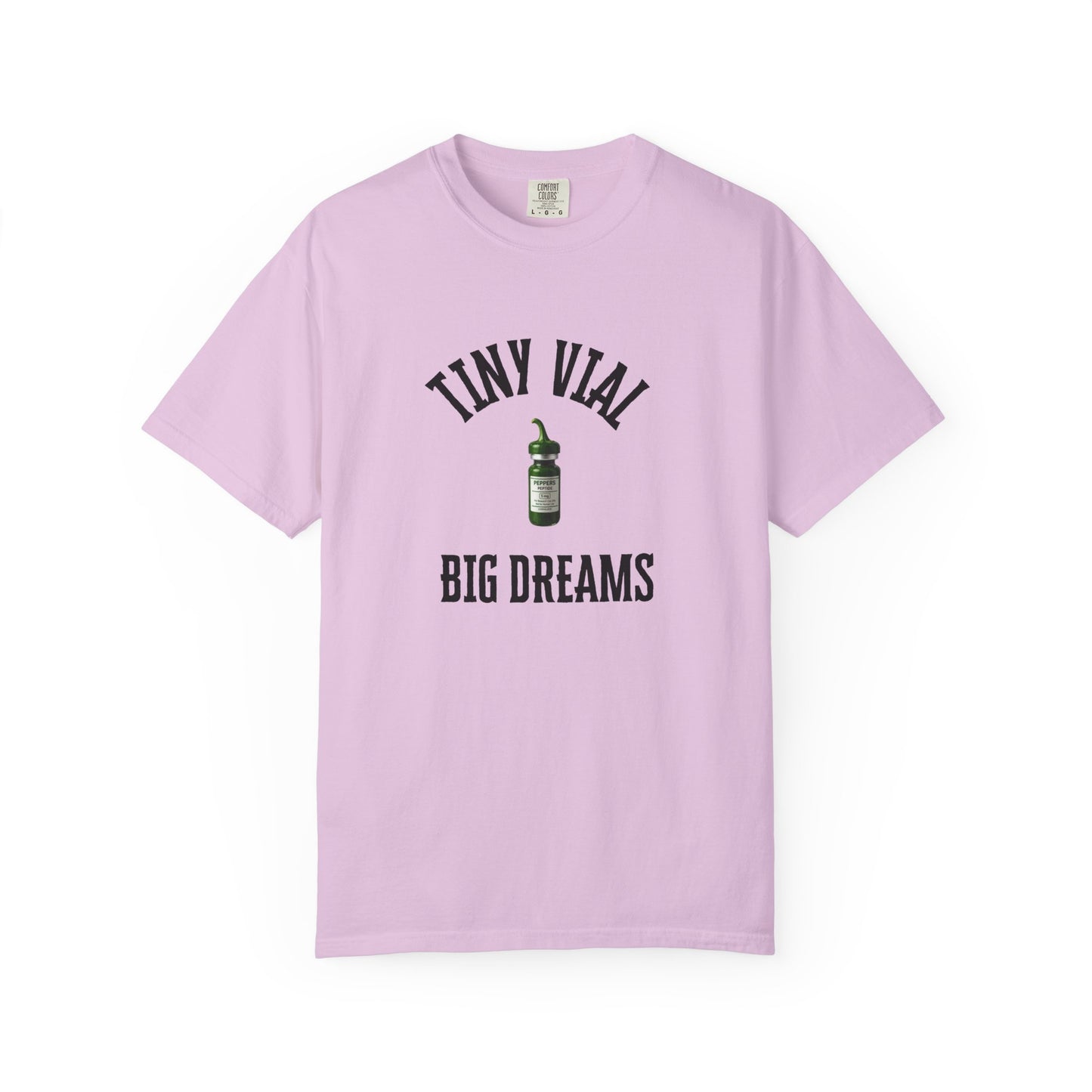 Tiny Vial, Big Dreams Peptides T-shirt