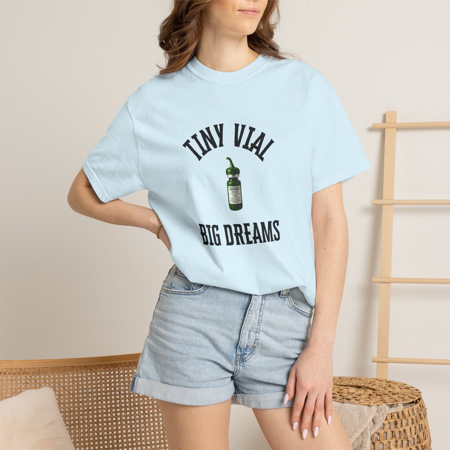 Tiny Vial, Big Dreams Peptides T-shirt