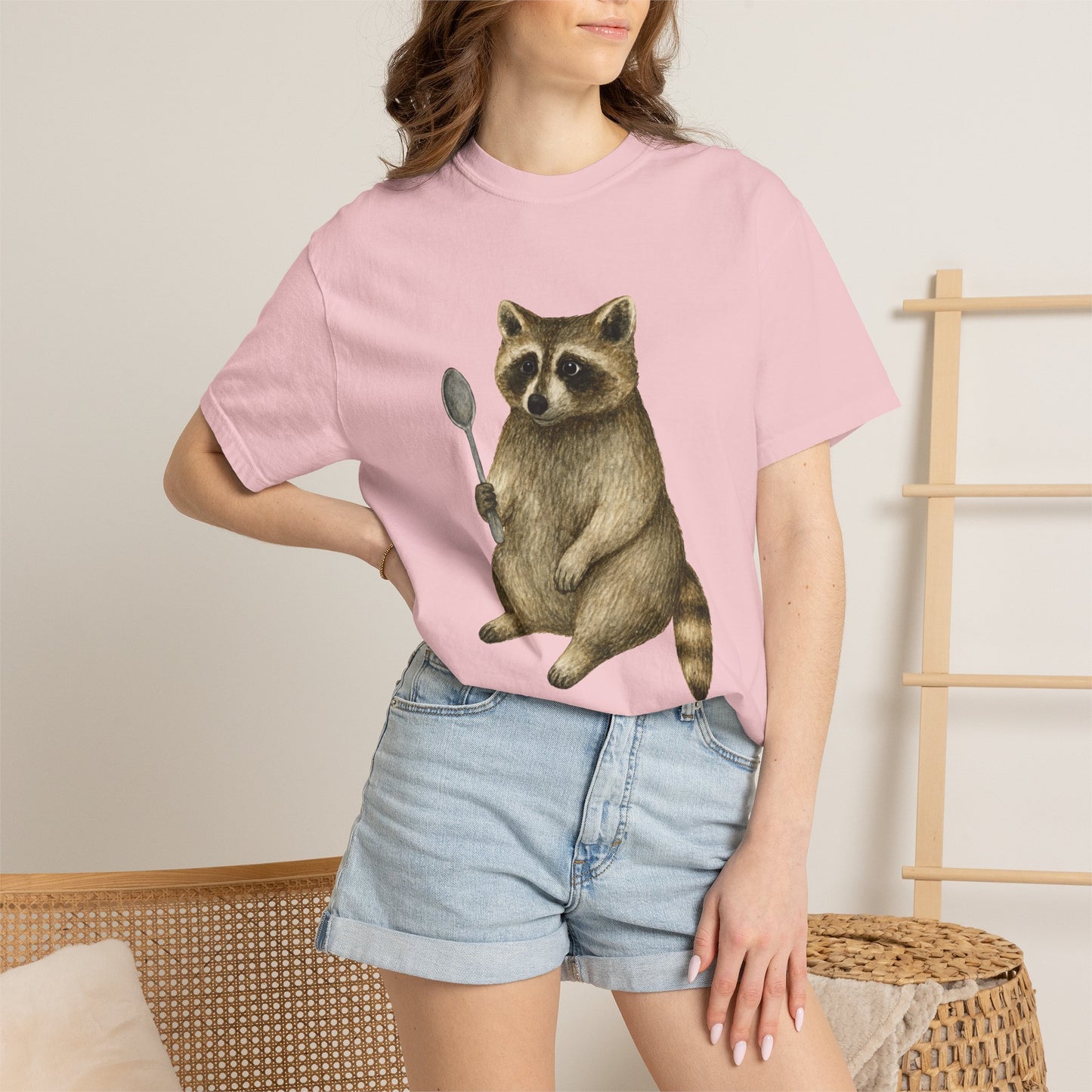 Raccoon with a Spoon RHYMES THYME CC T-Shirt